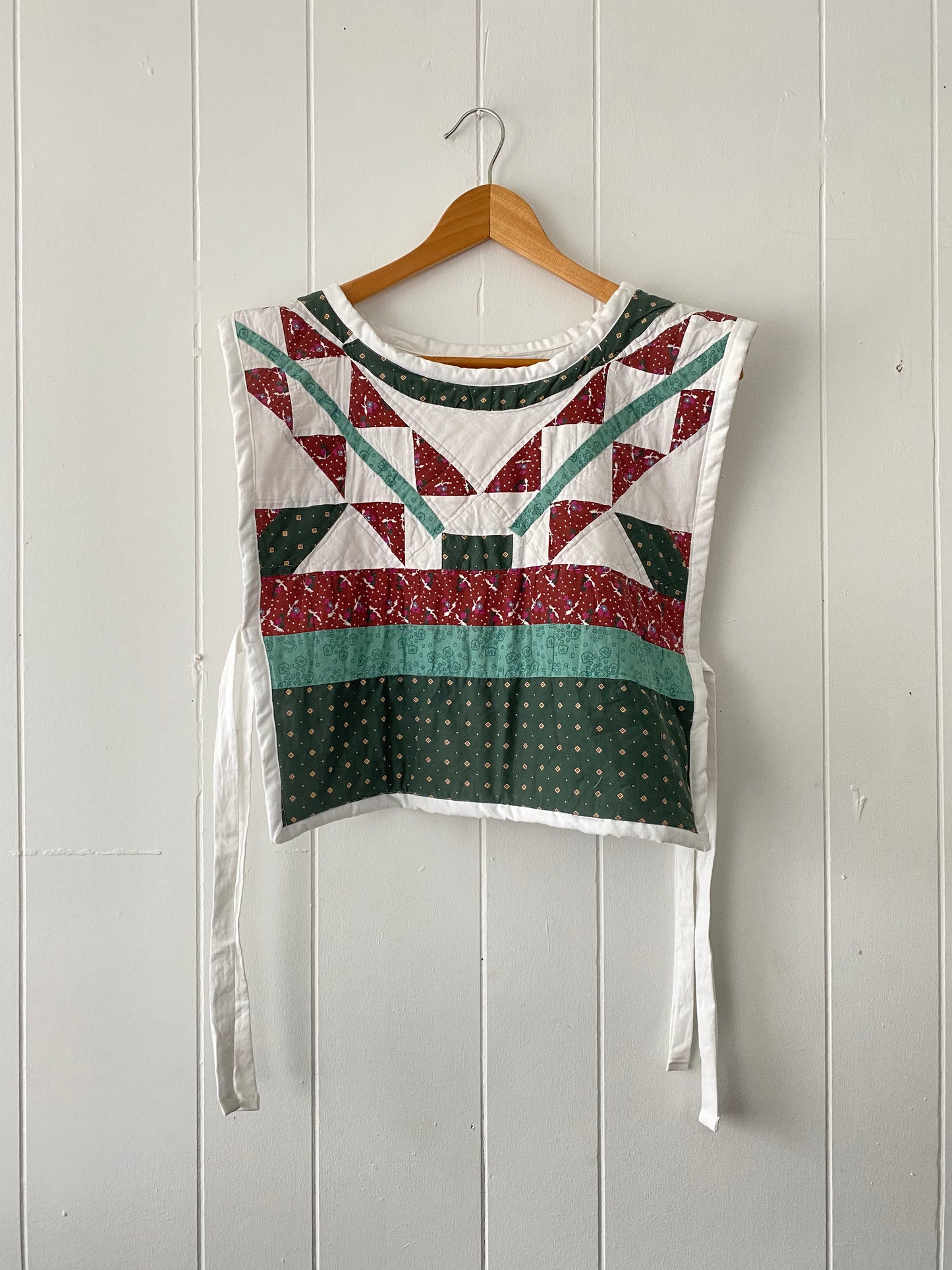 Upcycled Vintage Quilt Side Tie Vest