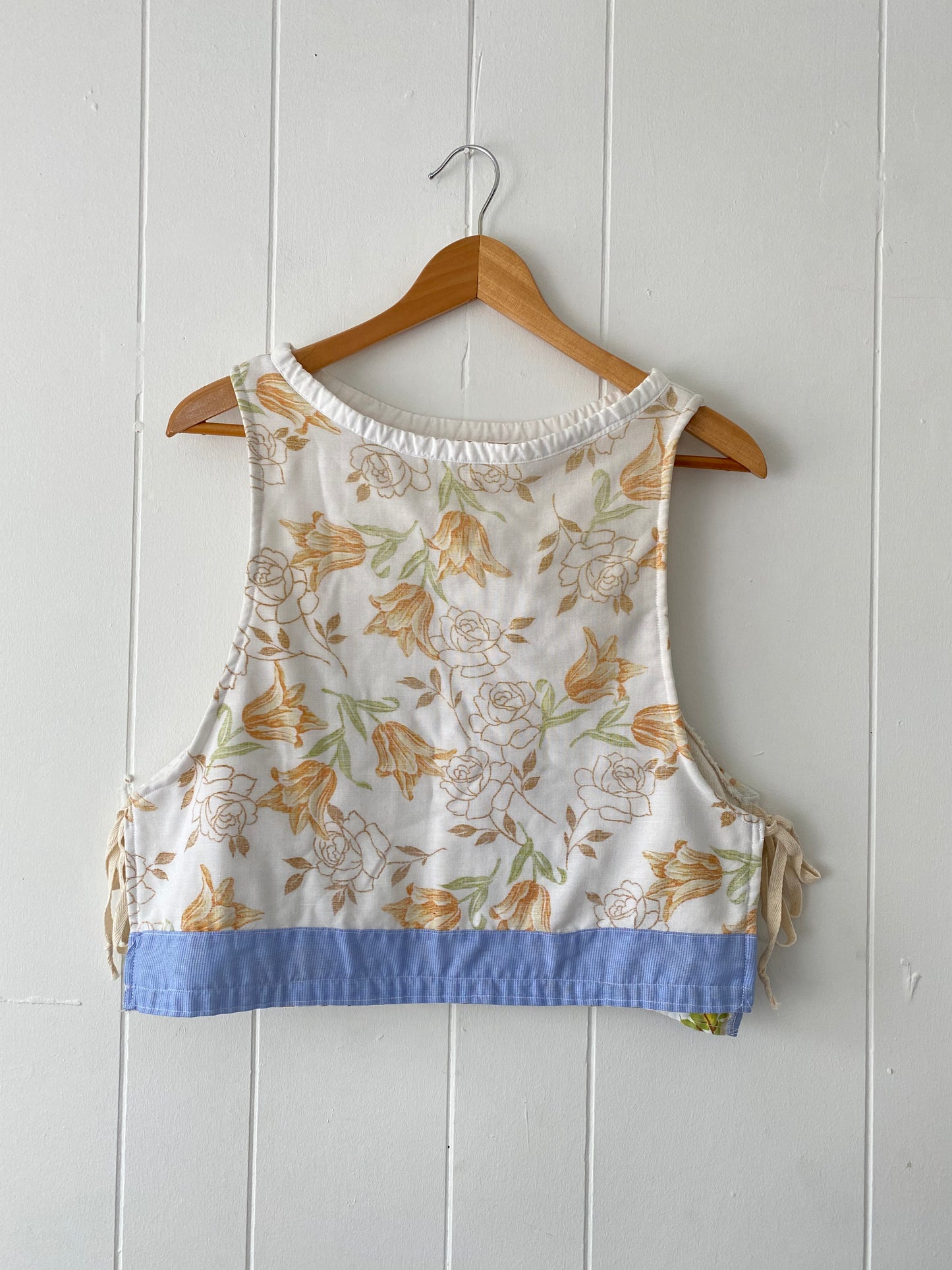 Upcycled Vintage Side Tie Tank Top