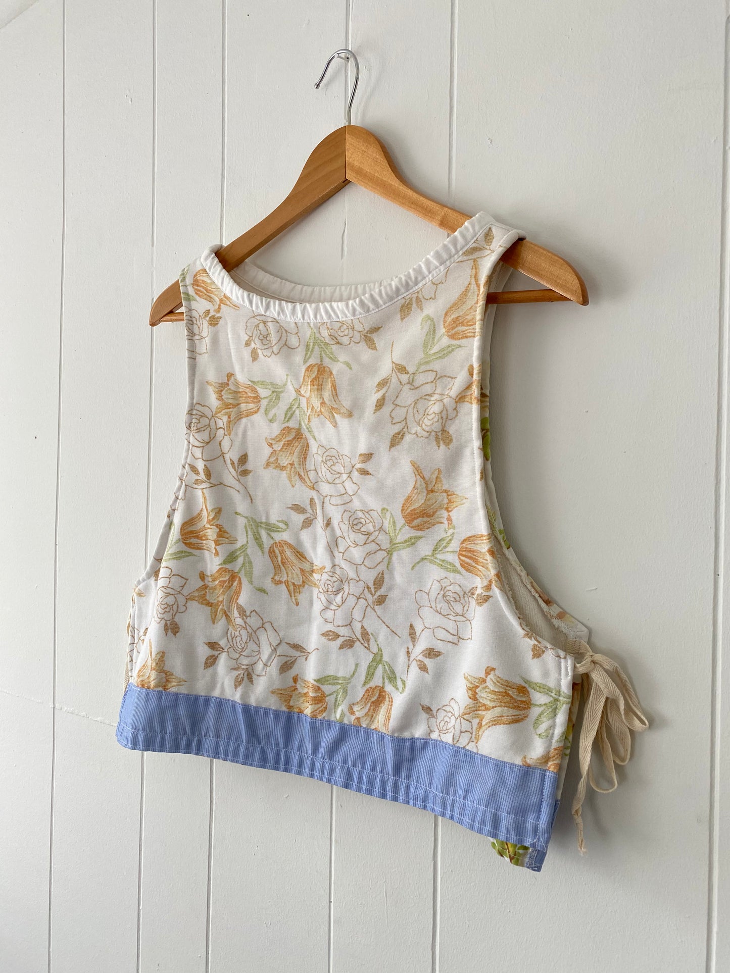 Upcycled Vintage Side Tie Tank Top