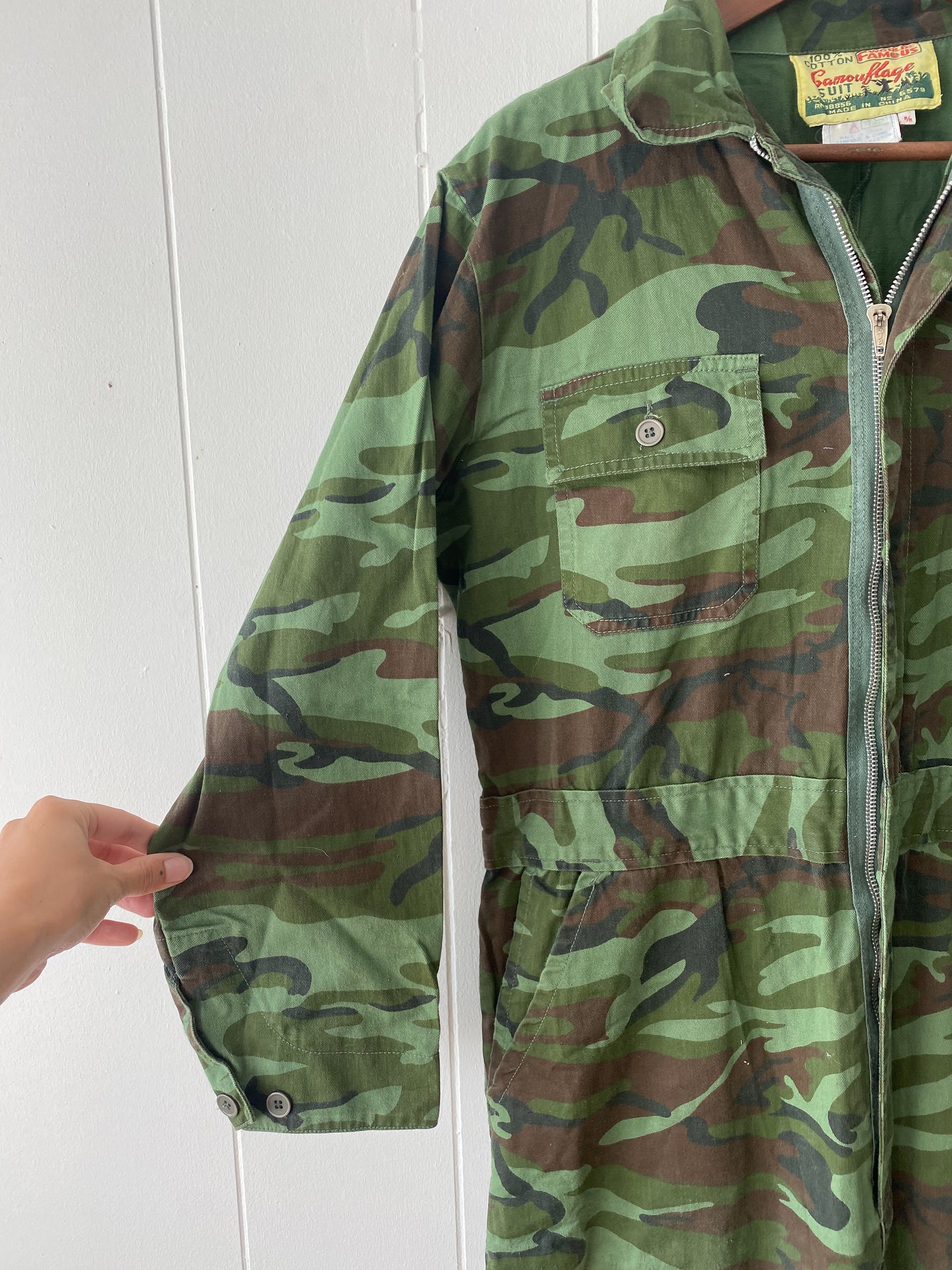 M/L 1970s World Famous Camouflage Coveralls