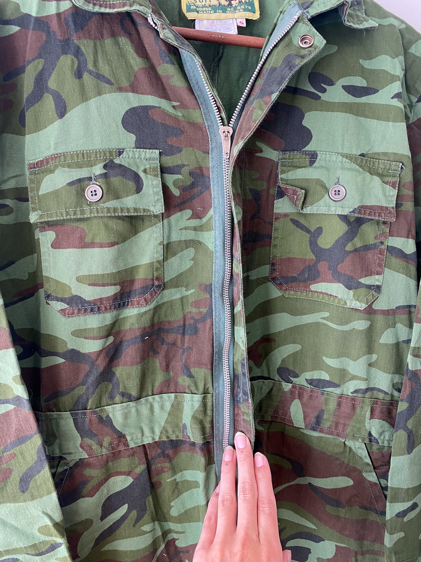 M/L 1970s World Famous Camouflage Coveralls