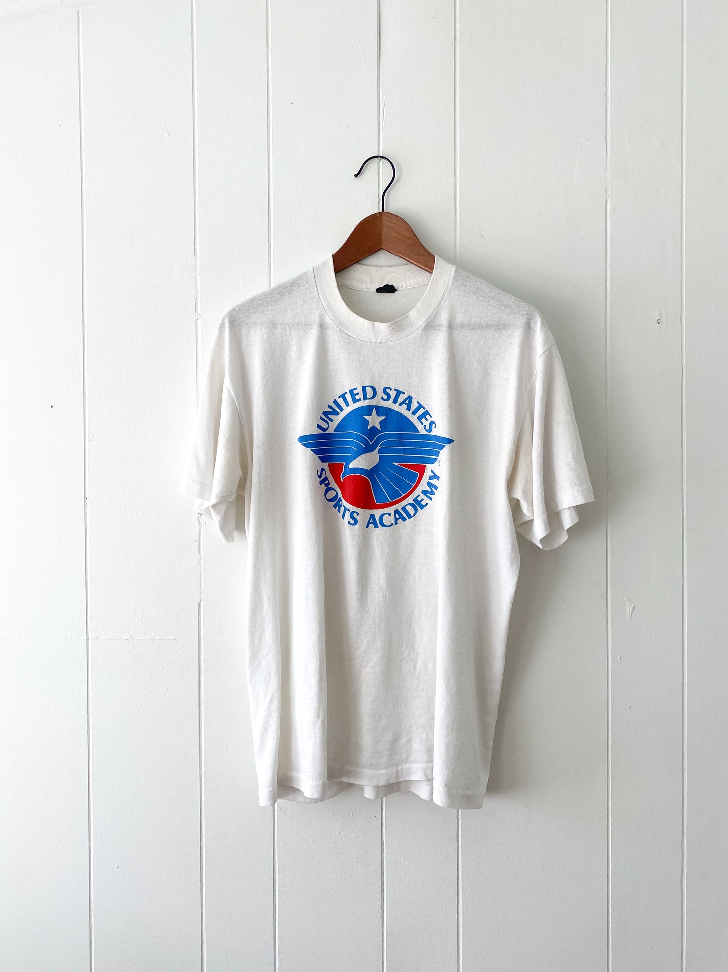 M/L Single Stitch United States Sports Academy Tee