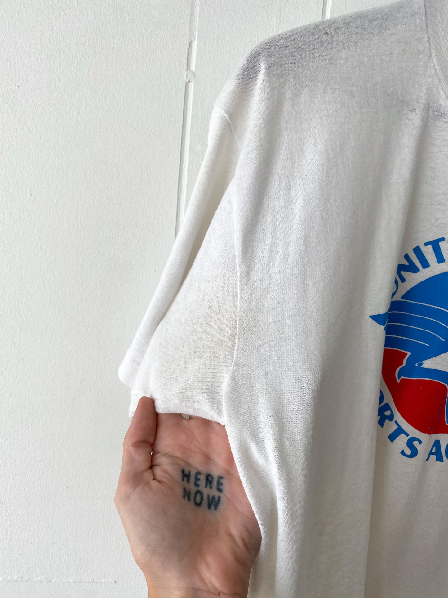 M/L Single Stitch United States Sports Academy Tee