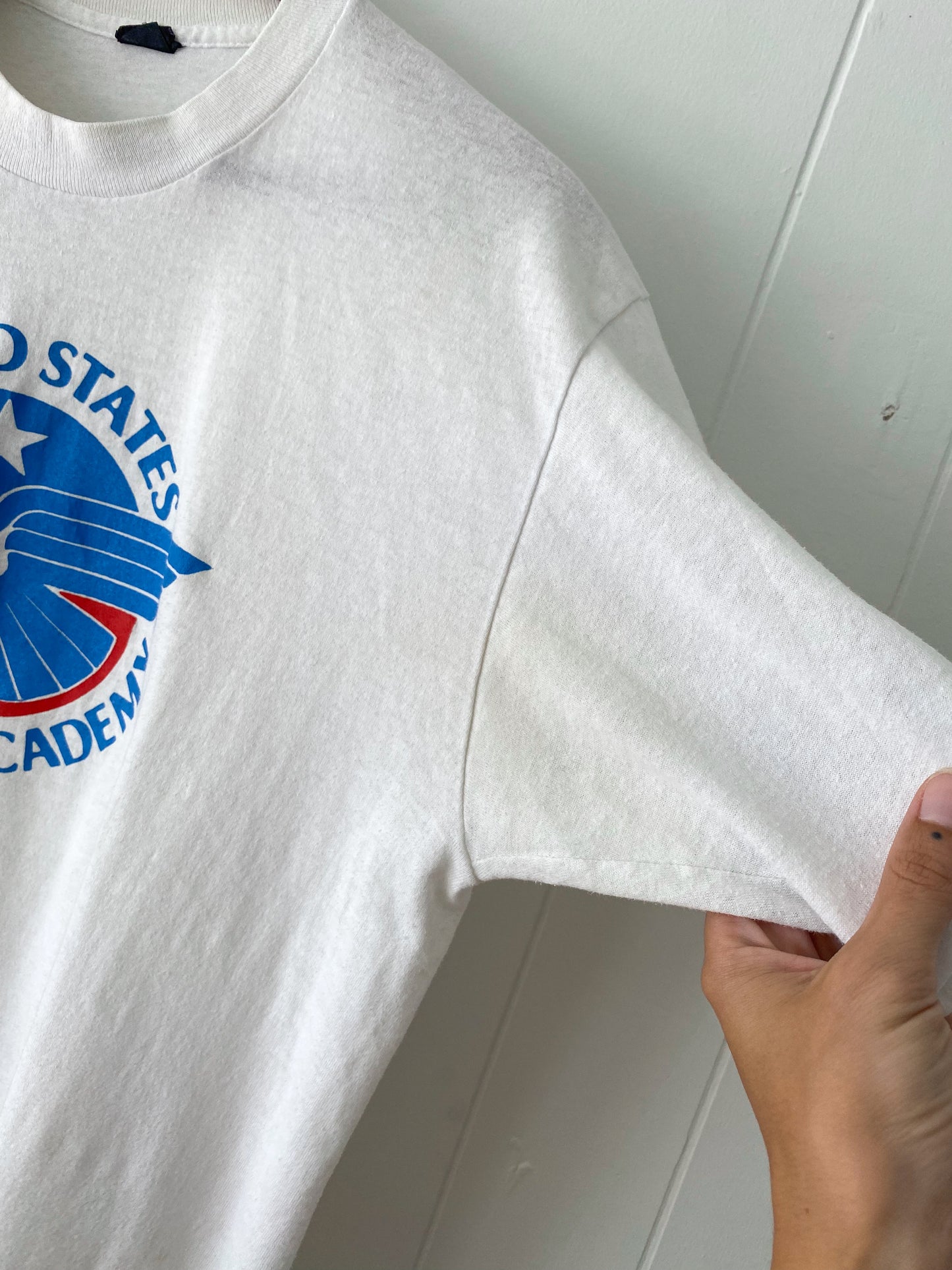 M/L Single Stitch United States Sports Academy Tee