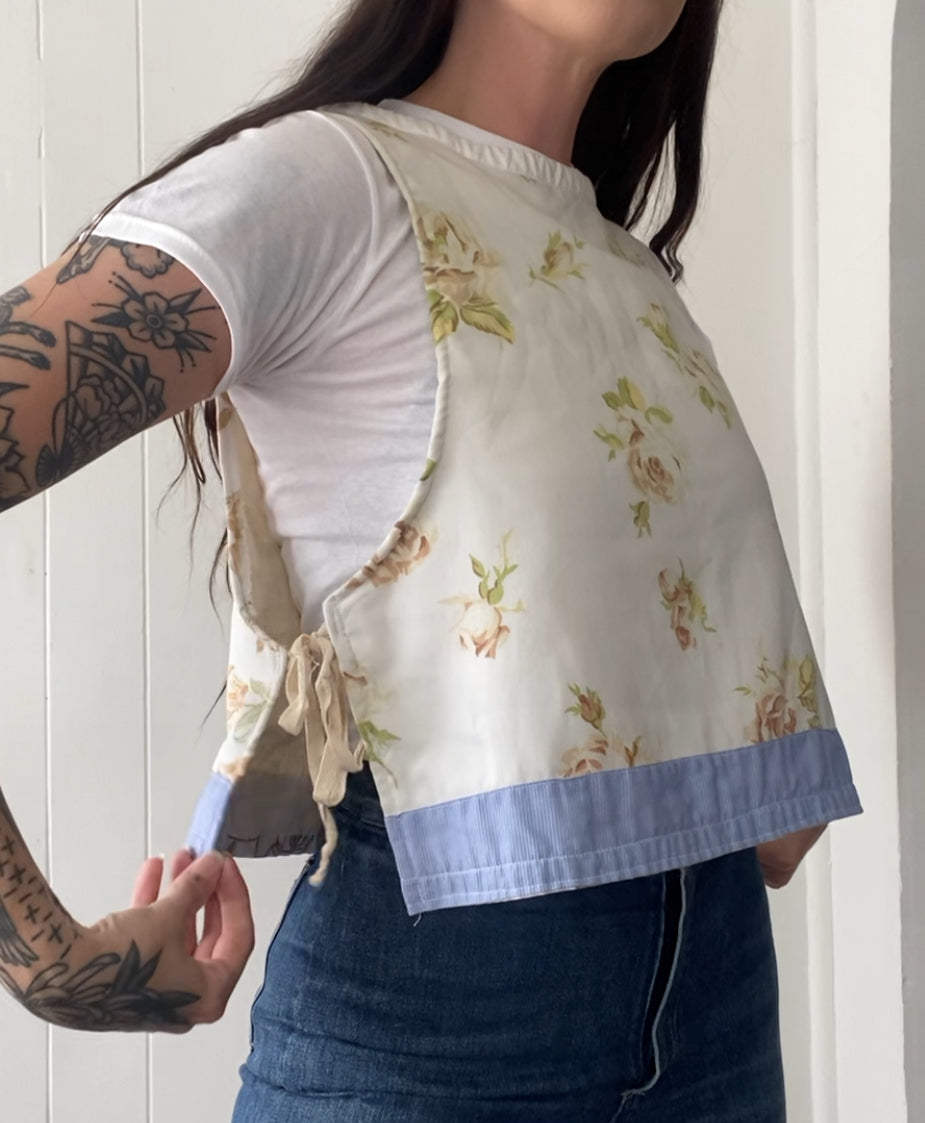 Upcycled Vintage Side Tie Tank Top