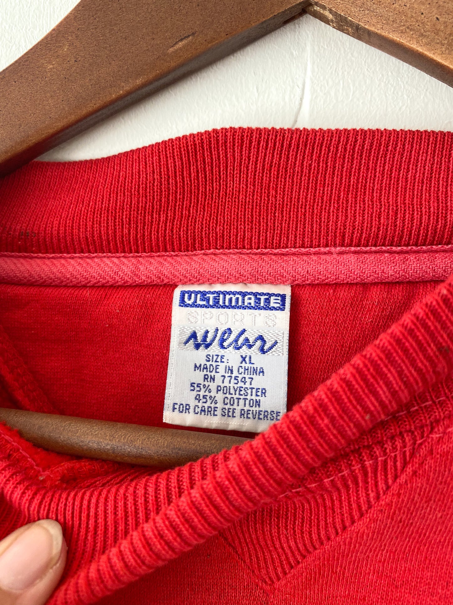 L/XL Vintage Wisconsin Badgers Crewneck (Stained)