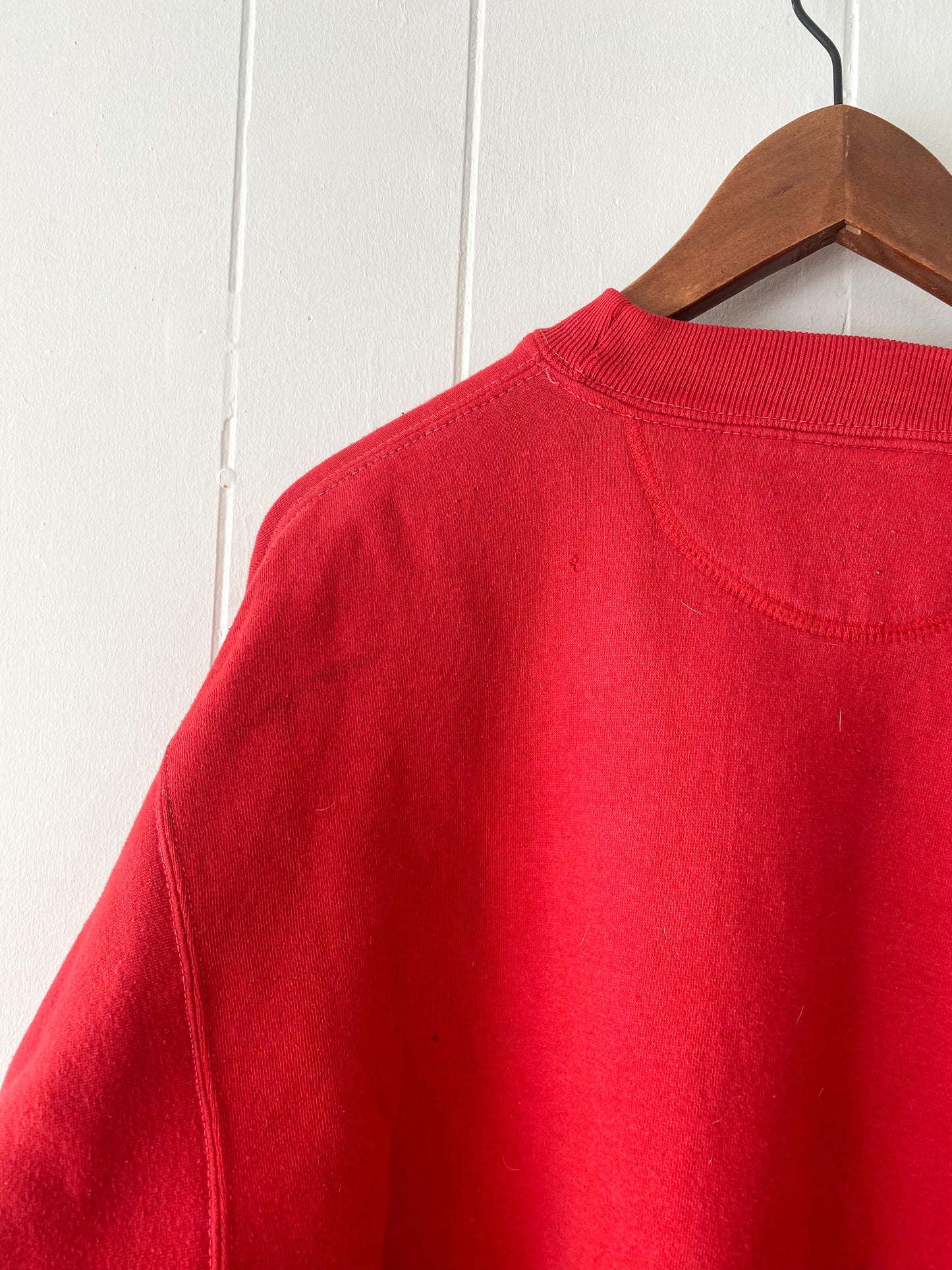 L/XL Vintage Wisconsin Badgers Crewneck (Stained)