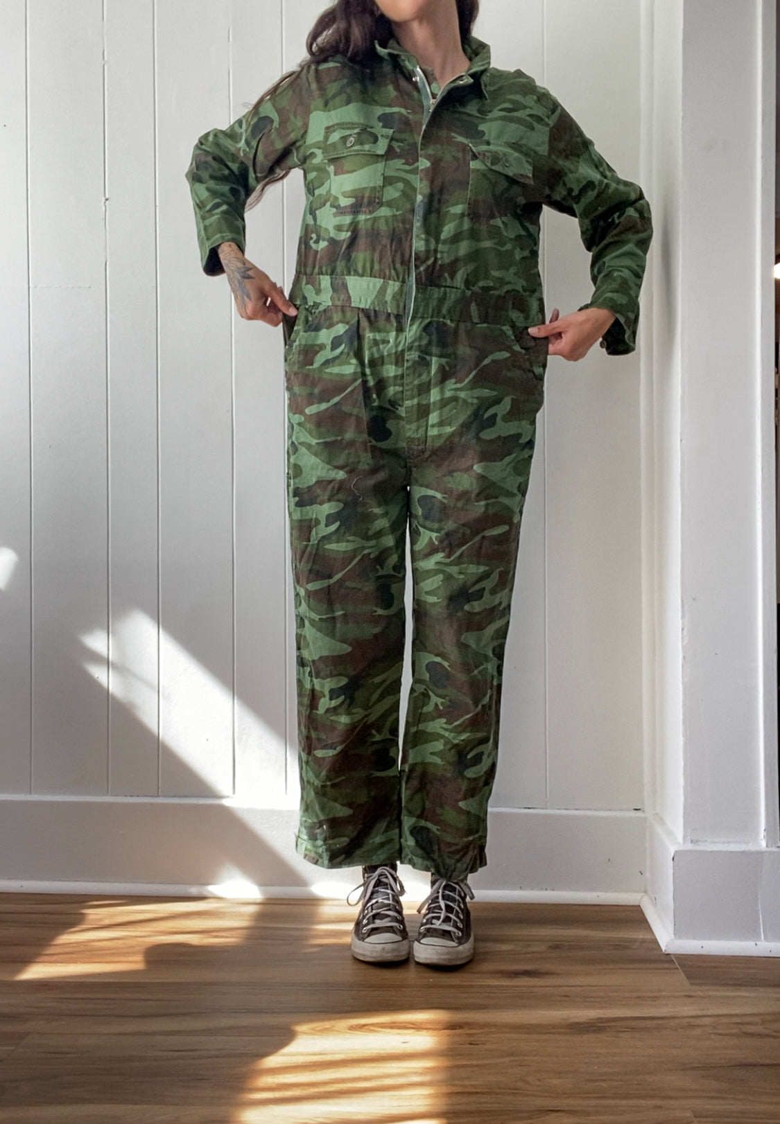M/L 1970s World Famous Camouflage Coveralls