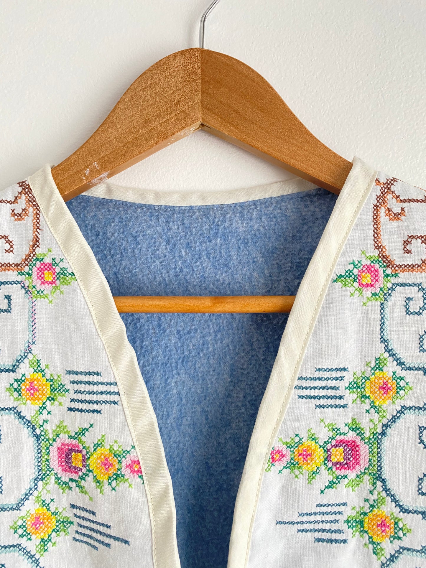 Upcycled Tie-Front Vest