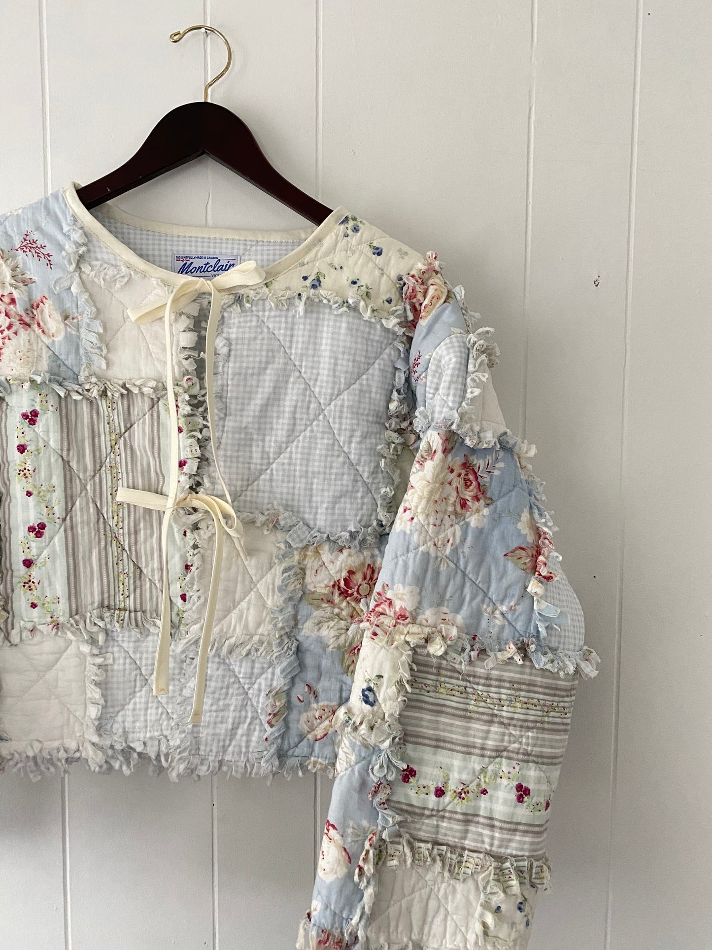 Upcycled Floral Quilt Jacket