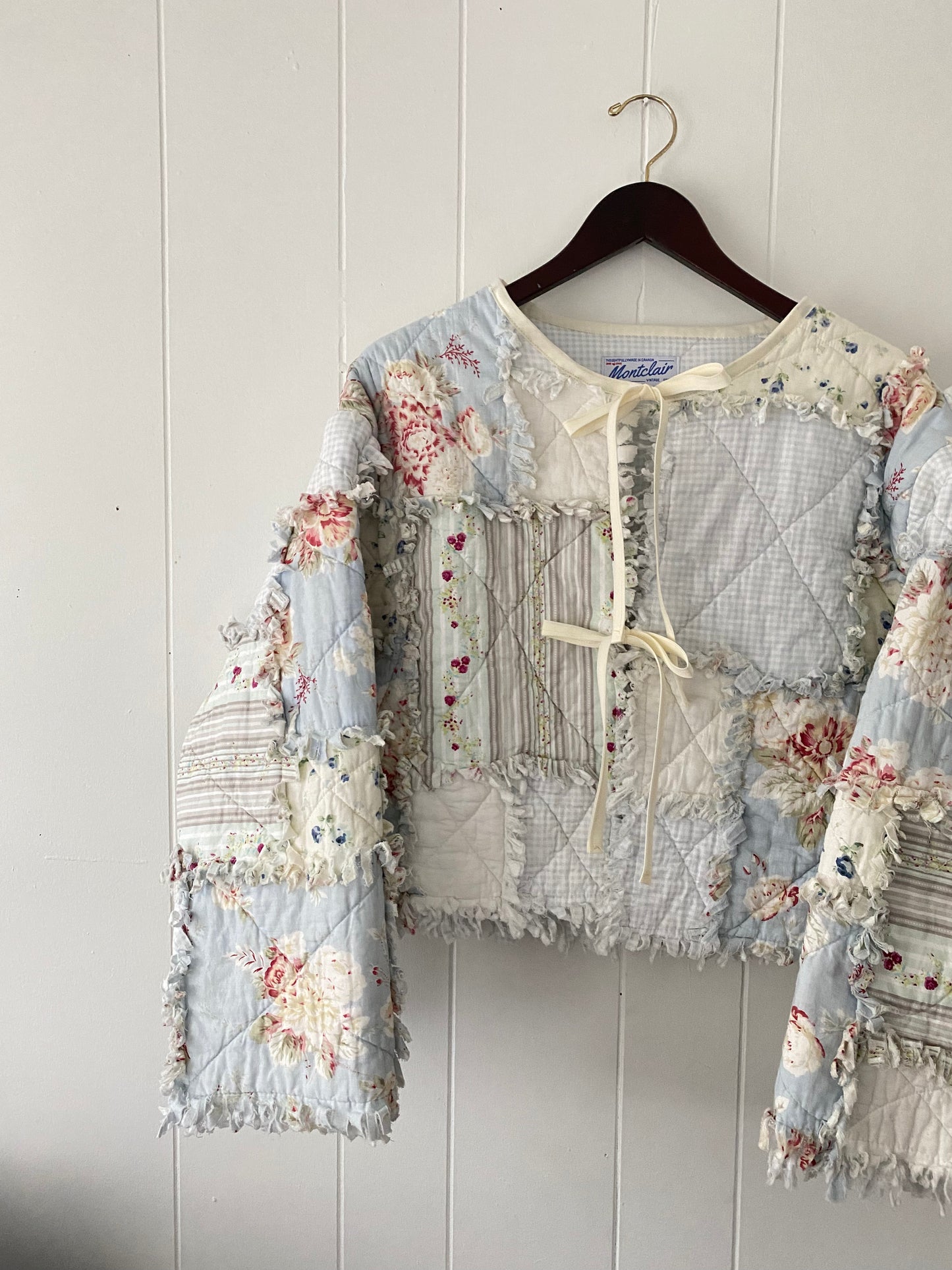 Upcycled Floral Quilt Jacket