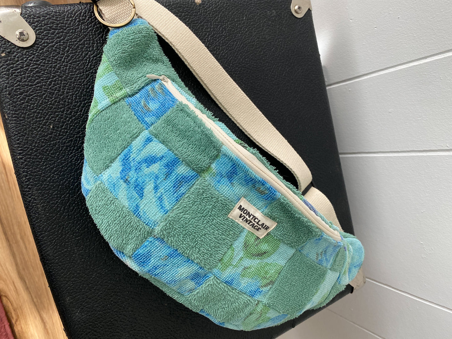 Upcycled Vintage Towel Patchwork Fanny Pack