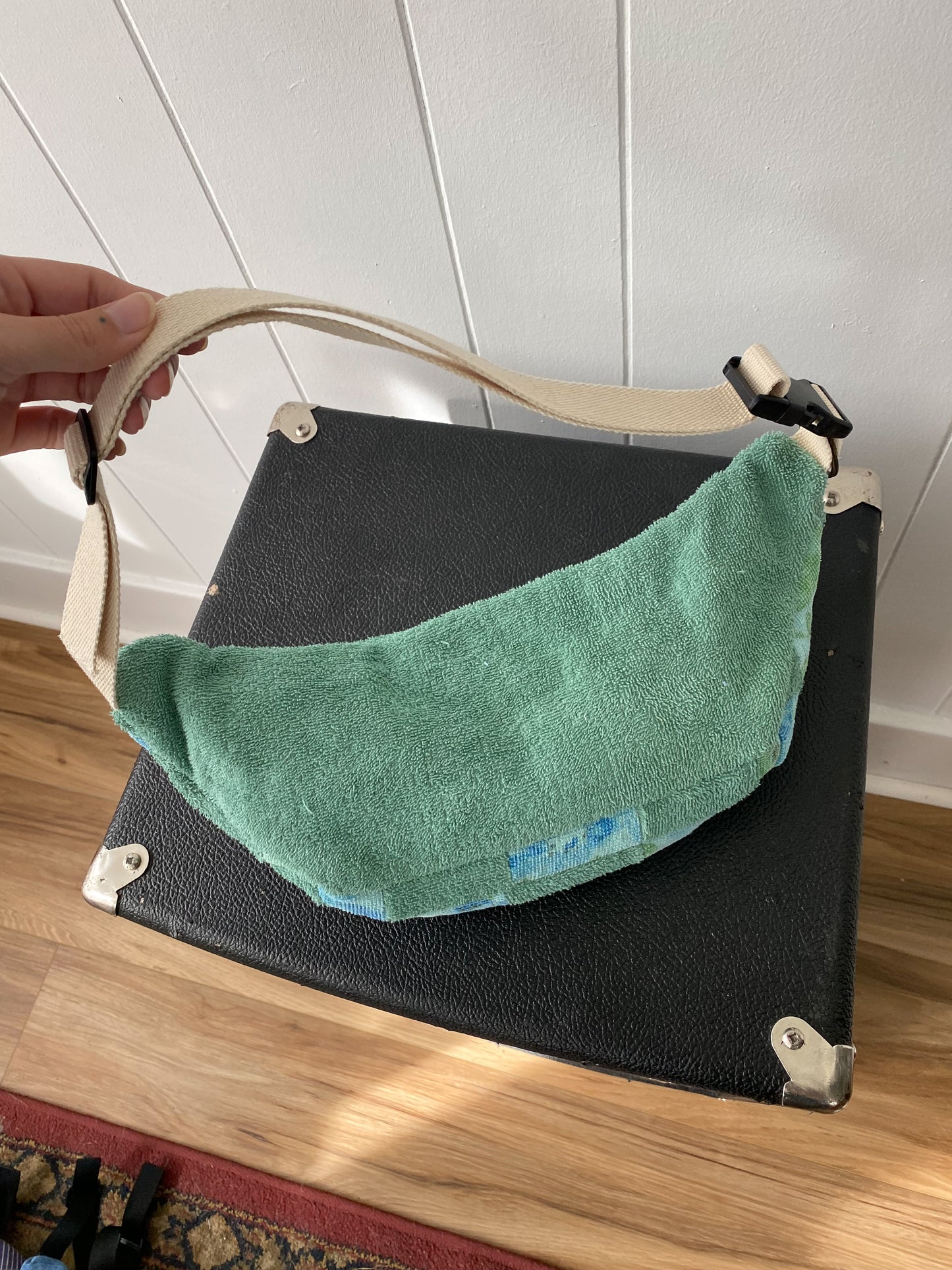 Upcycled Vintage Towel Patchwork Fanny Pack