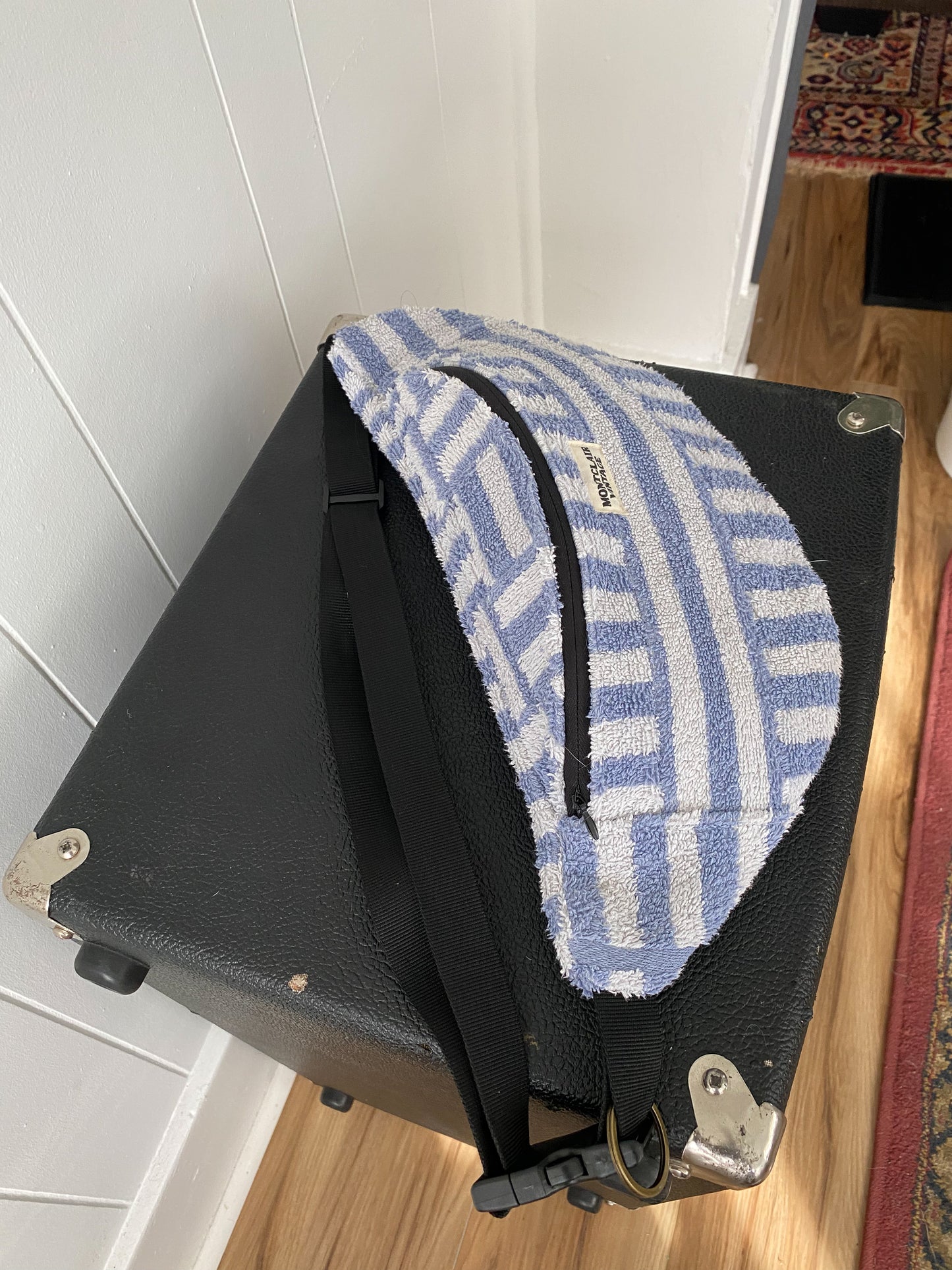 Upcycled Vintage Stripe Towel Fanny Pack