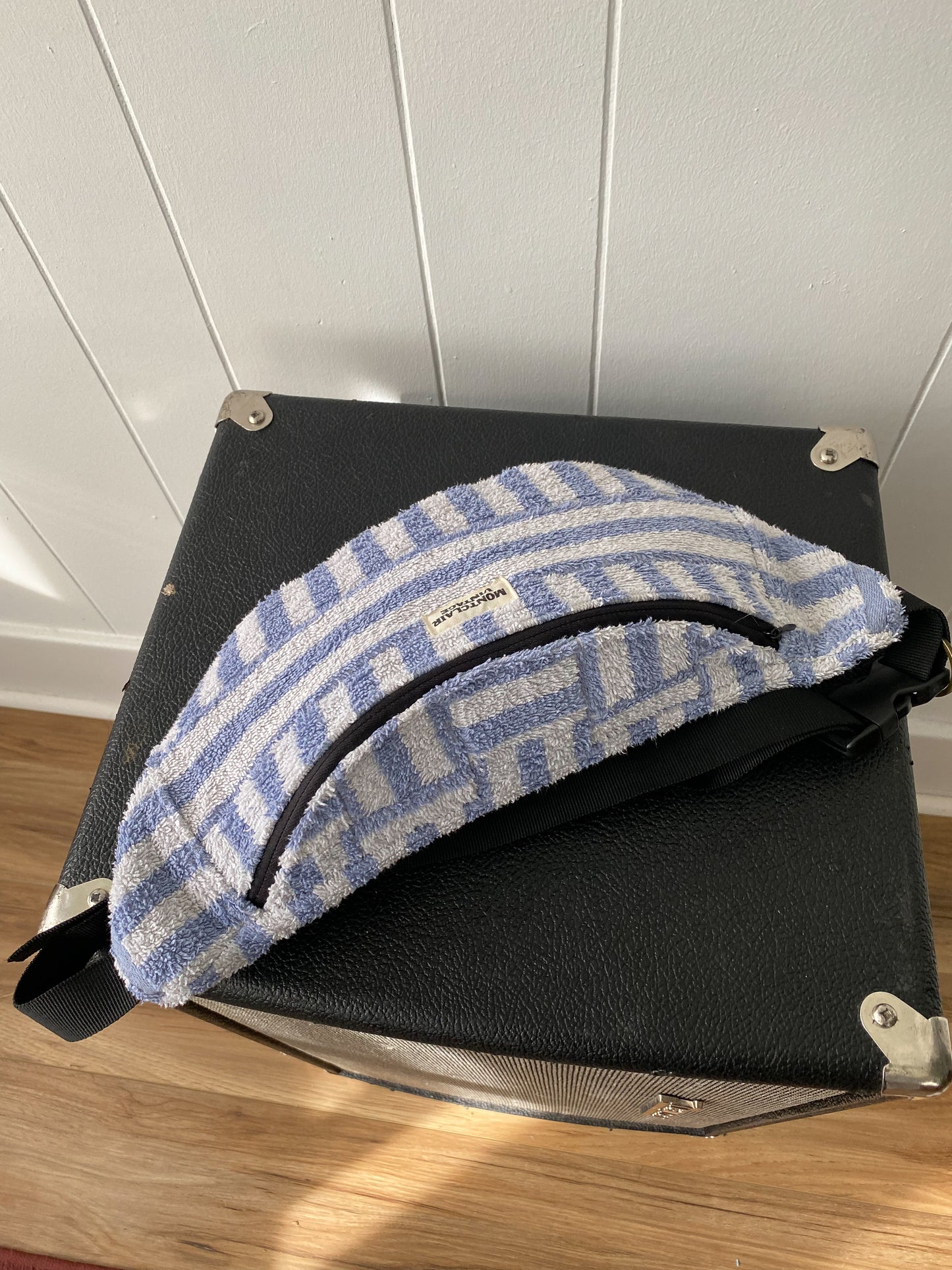 Upcycled Vintage Stripe Towel Fanny Pack