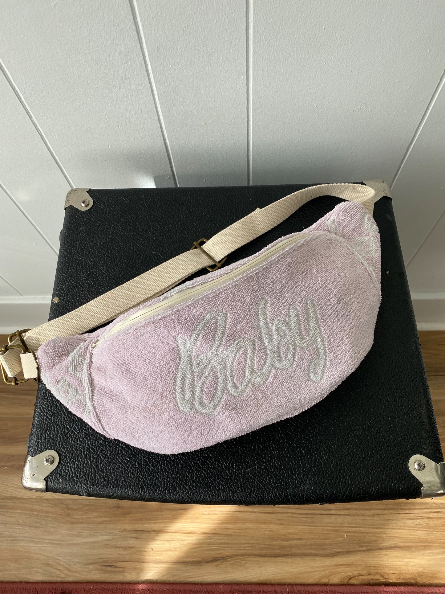 Upcycled Vintage 'Baby' Towel Fanny Pack