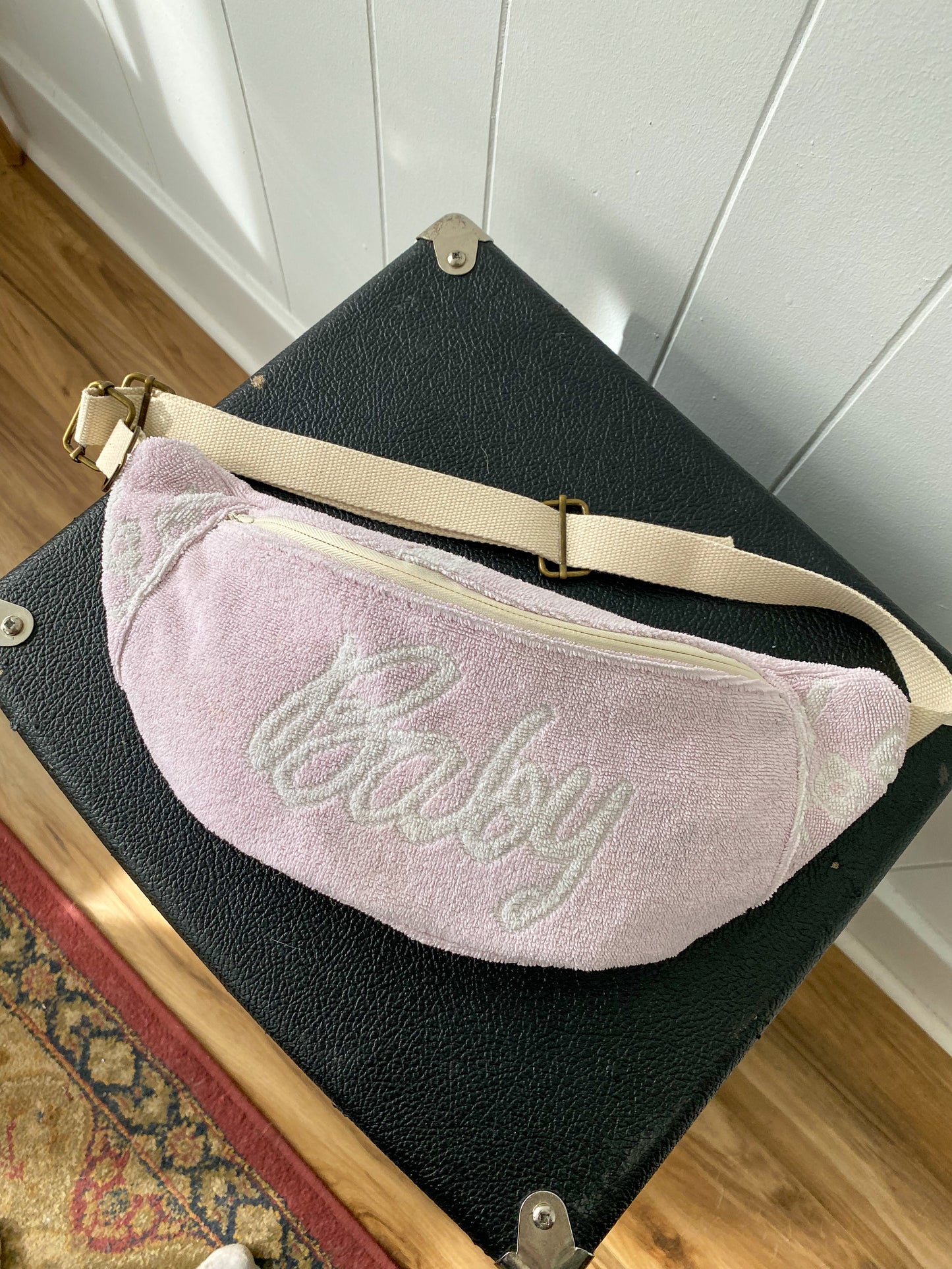 Upcycled Vintage 'Baby' Towel Fanny Pack
