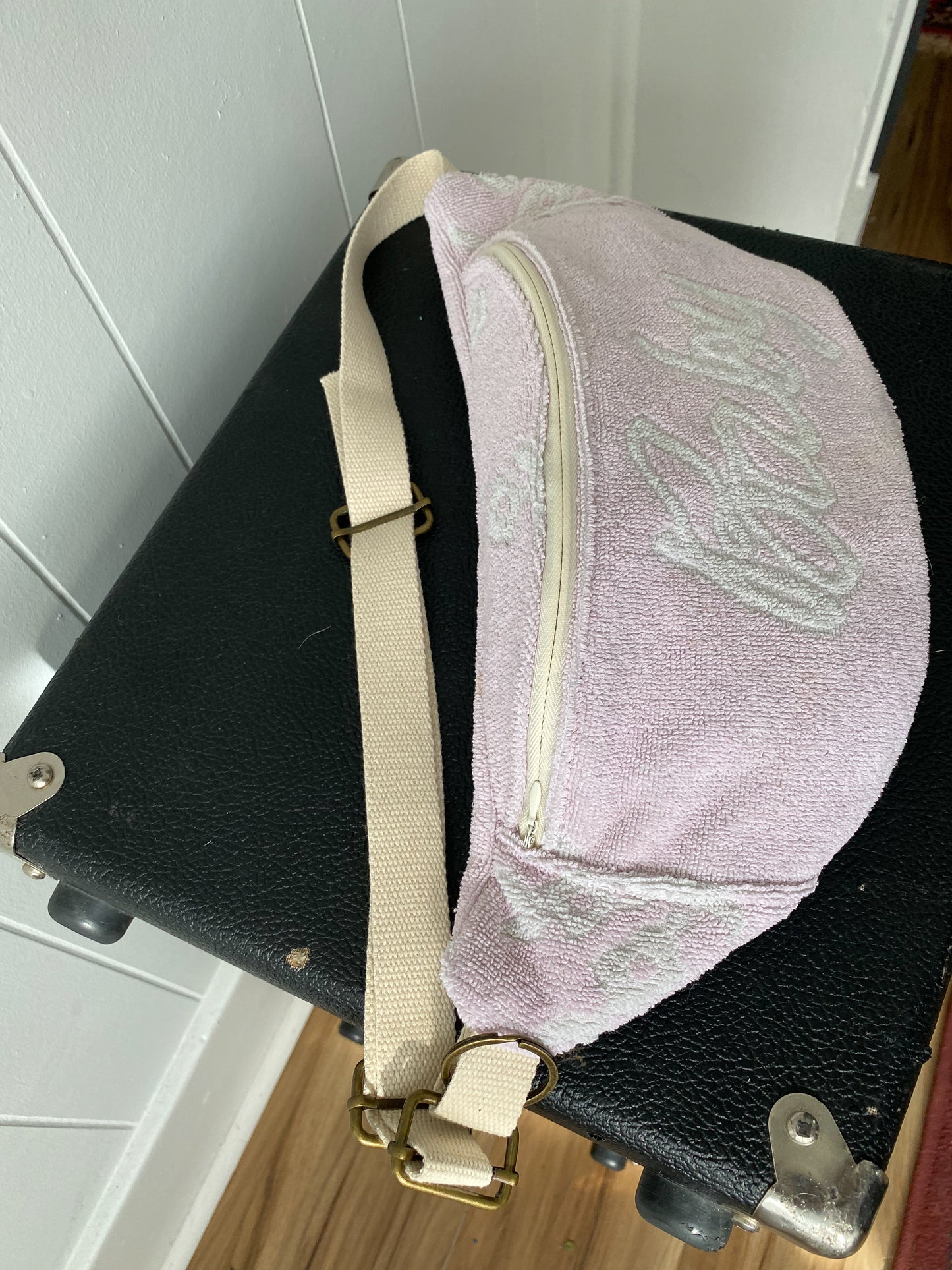 Upcycled Vintage 'Baby' Towel Fanny Pack