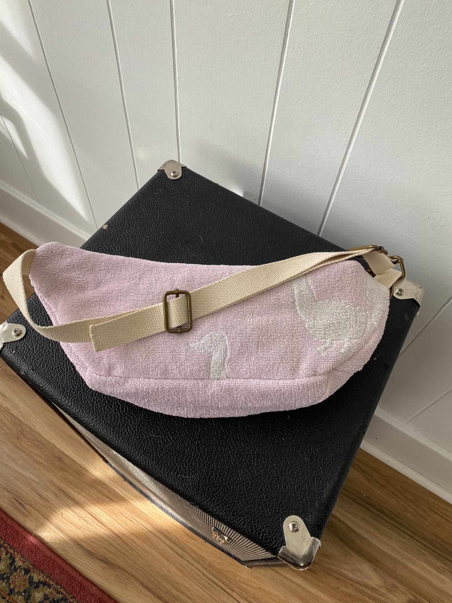 Upcycled Vintage 'Baby' Towel Fanny Pack
