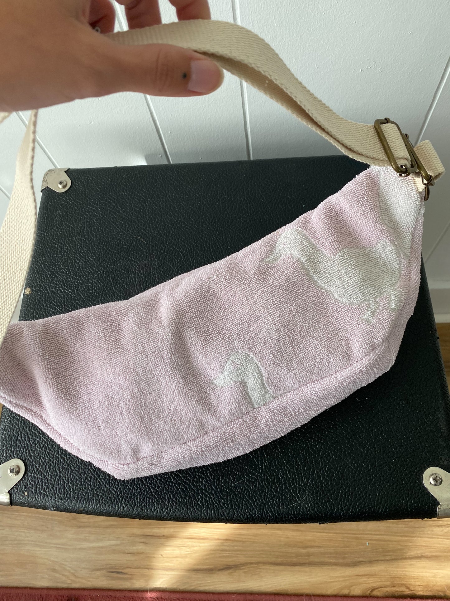 Upcycled Vintage 'Baby' Towel Fanny Pack
