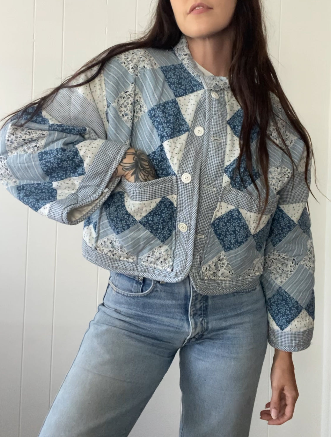 Upcycled Vintage Quilt Jacket