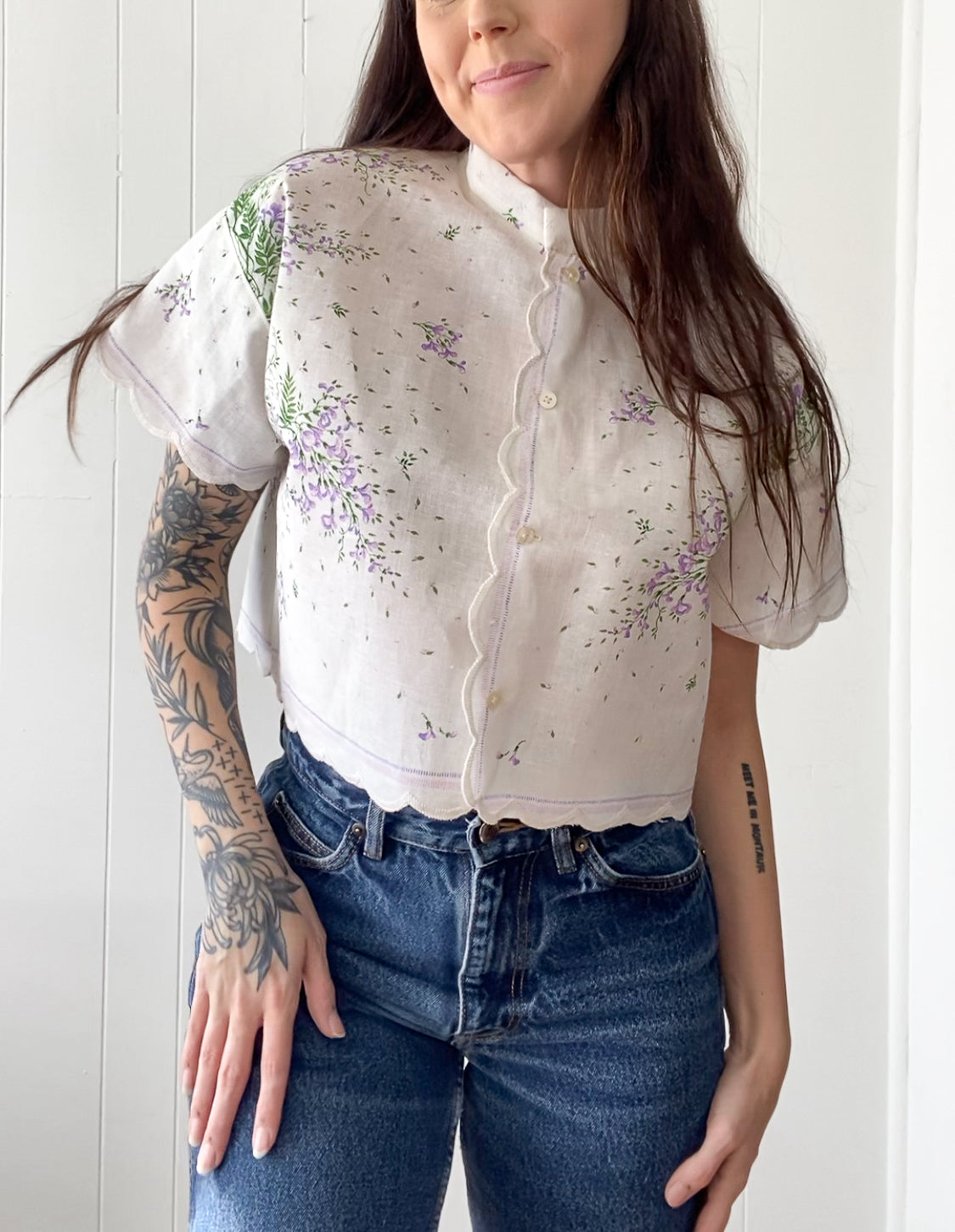 Upcycled Vintage Blouse
