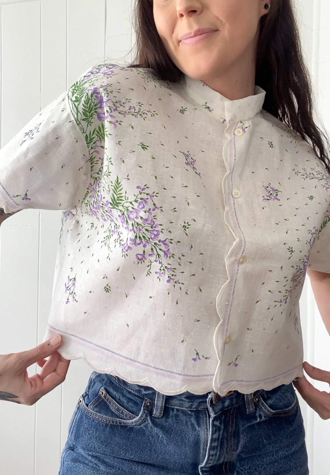 Upcycled Vintage Blouse