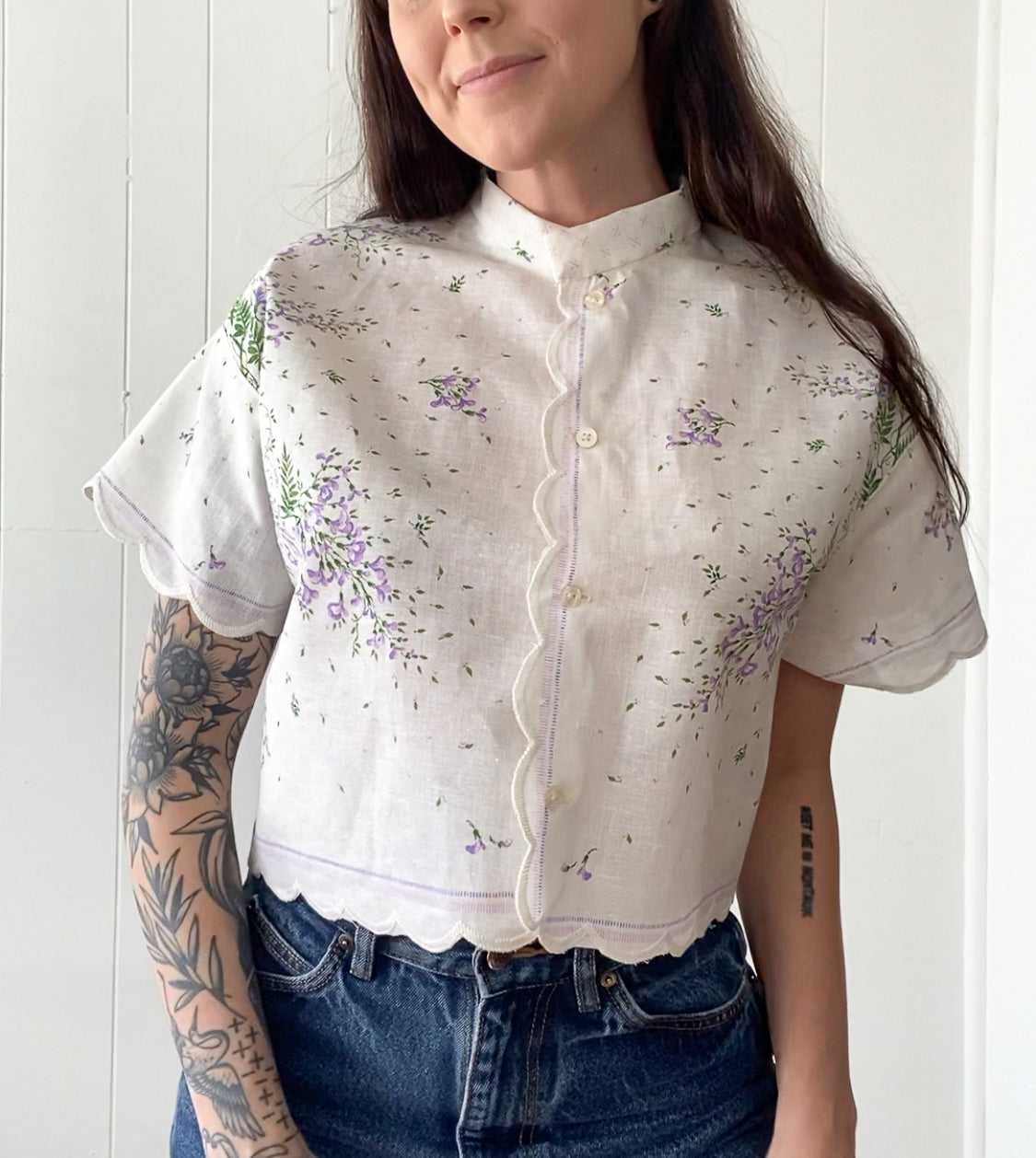 Upcycled Vintage Blouse
