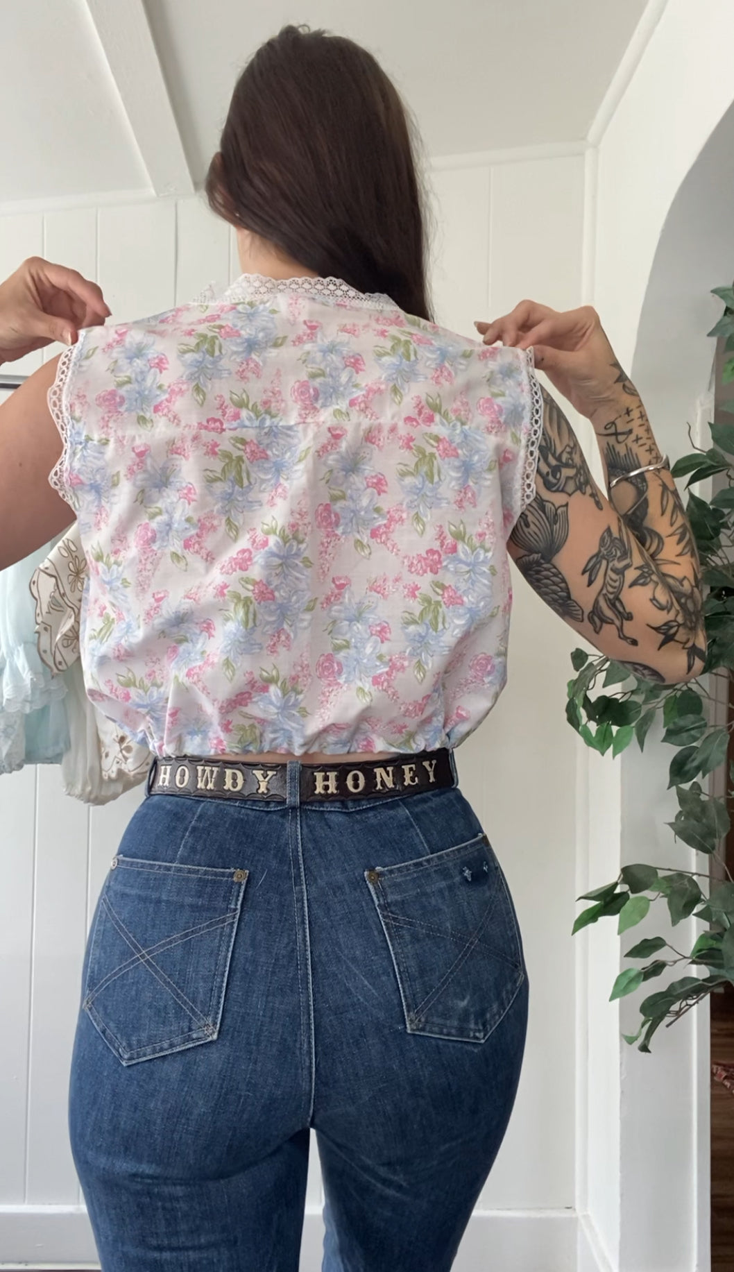 Reworked Vintage Nightgown Top