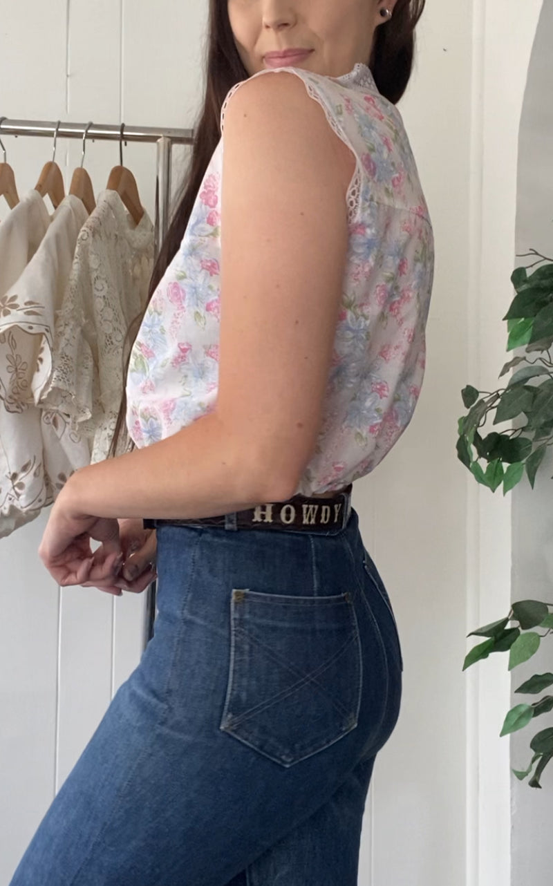 Reworked Vintage Nightgown Top