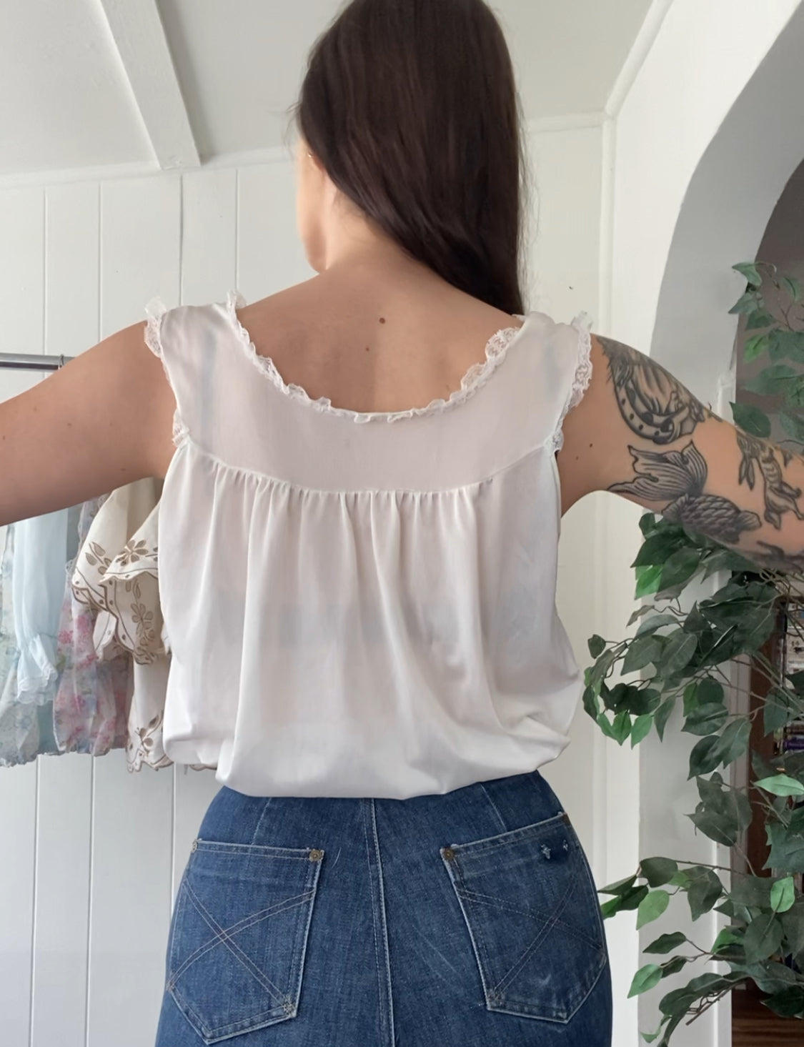 Reworked Vintage Nightgown Top