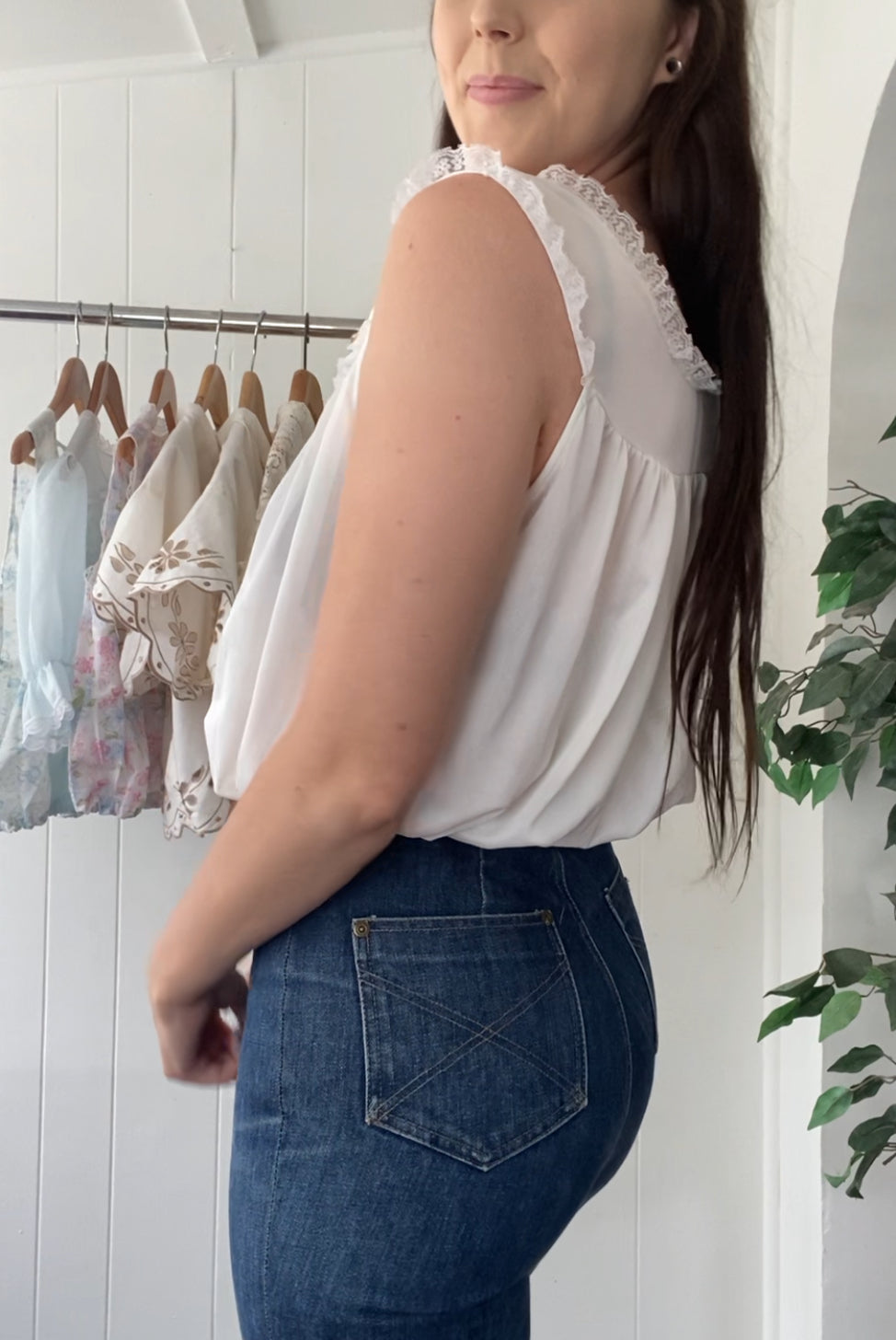 Reworked Vintage Nightgown Top