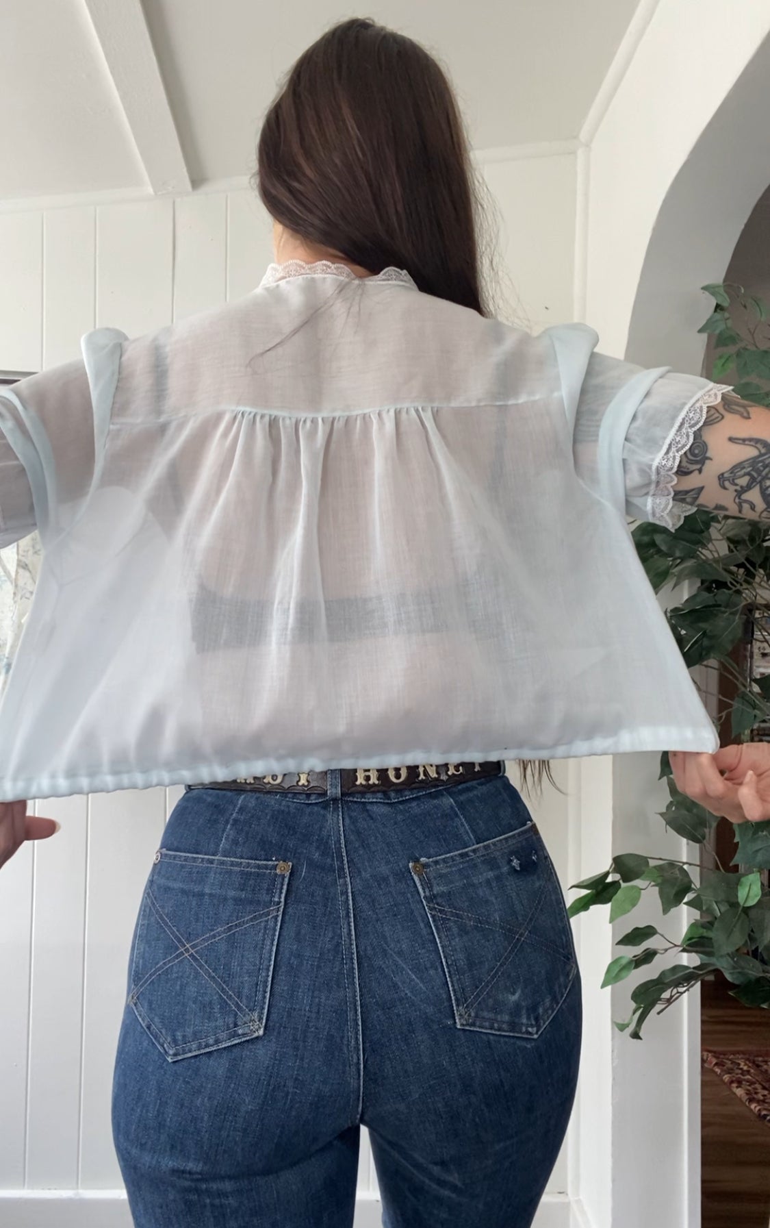 Reworked Vintage Nightgown Top