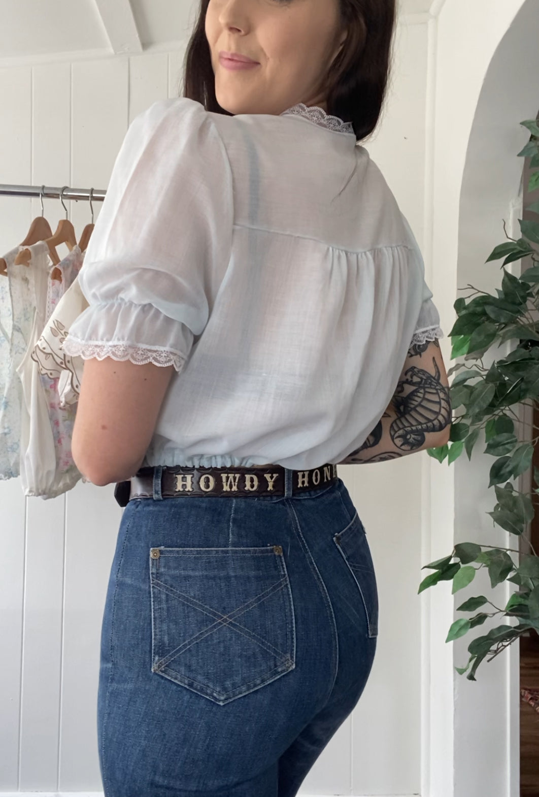 Reworked Vintage Nightgown Top