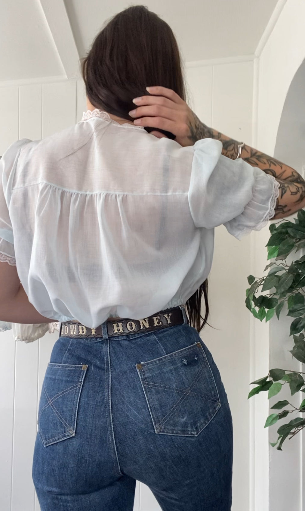 Reworked Vintage Nightgown Top