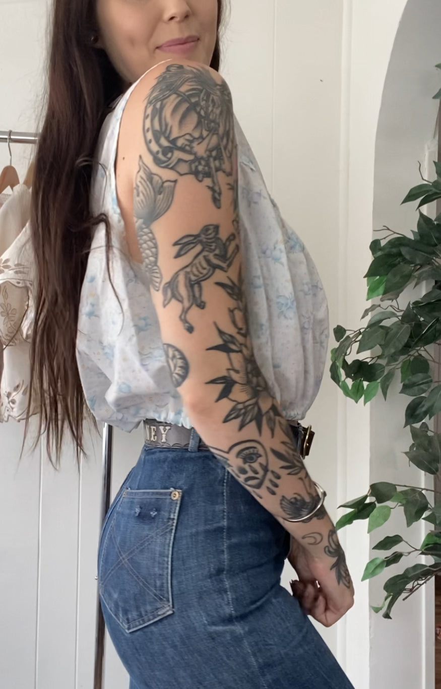 Reworked Vintage Nightgown Top