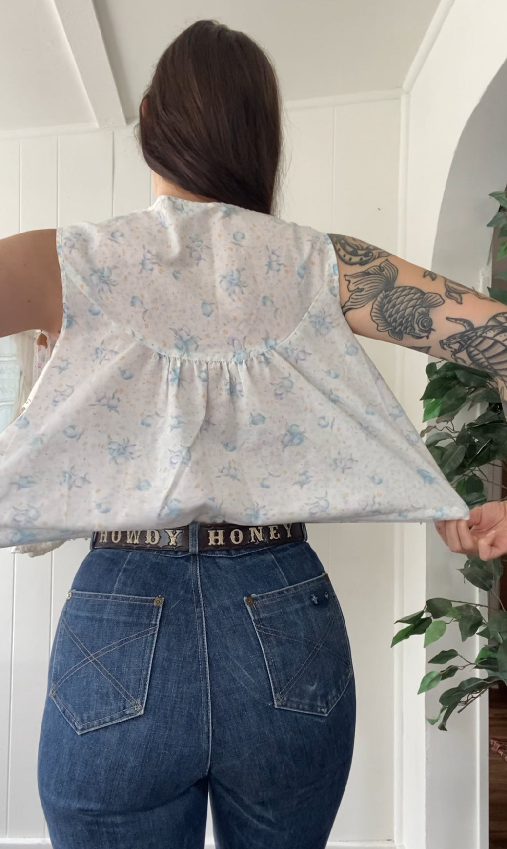 Reworked Vintage Nightgown Top