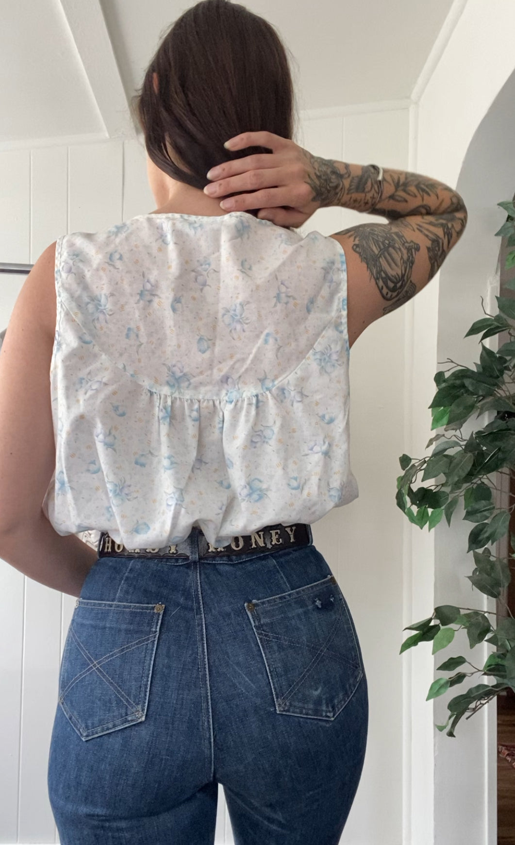 Reworked Vintage Nightgown Top