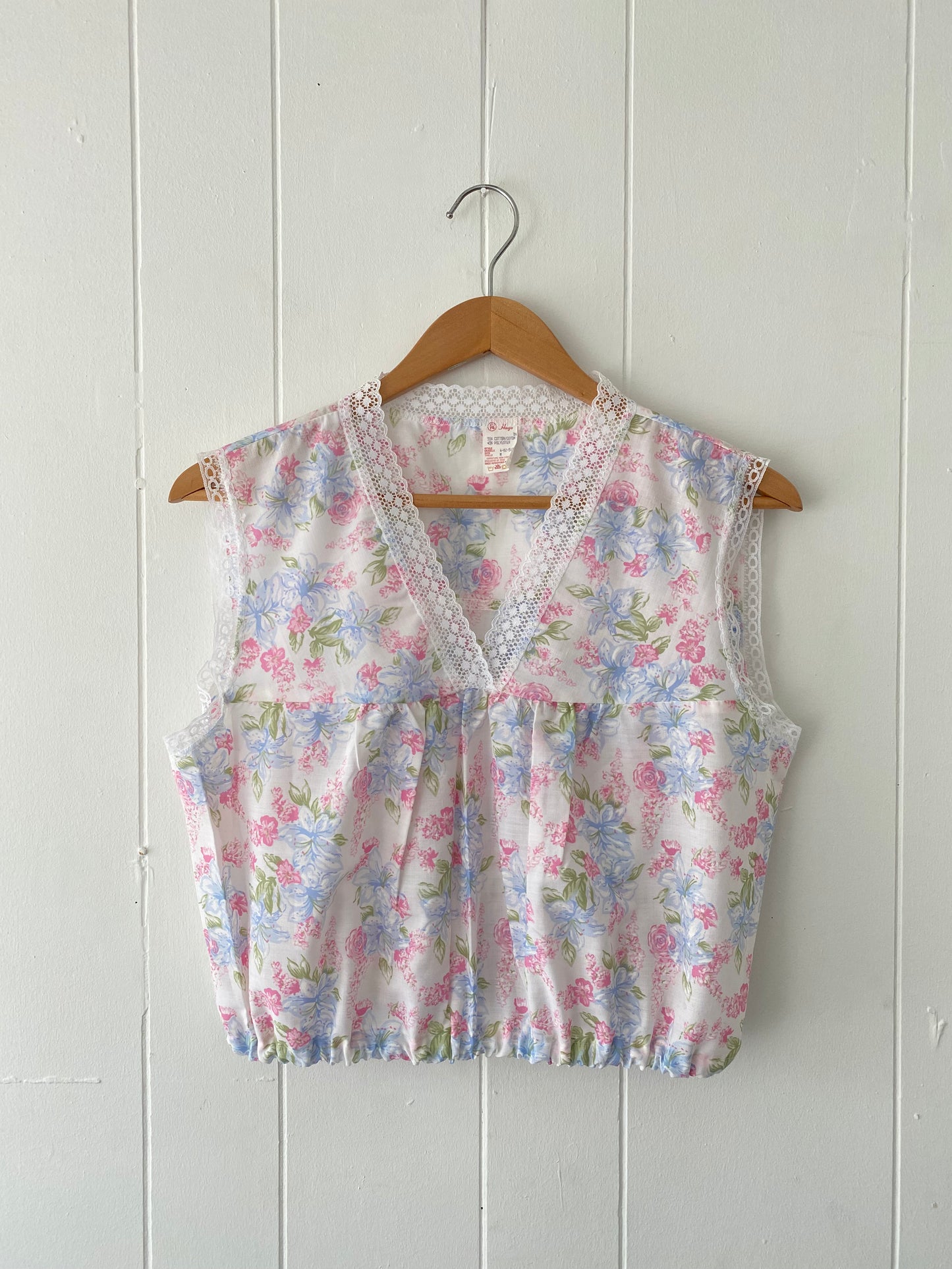Reworked Vintage Nightgown Top