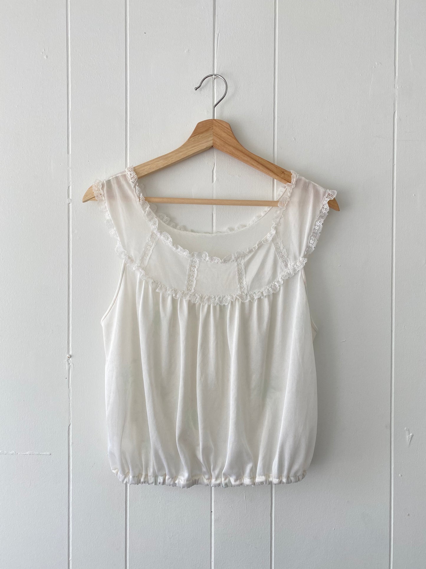 Reworked Vintage Nightgown Top