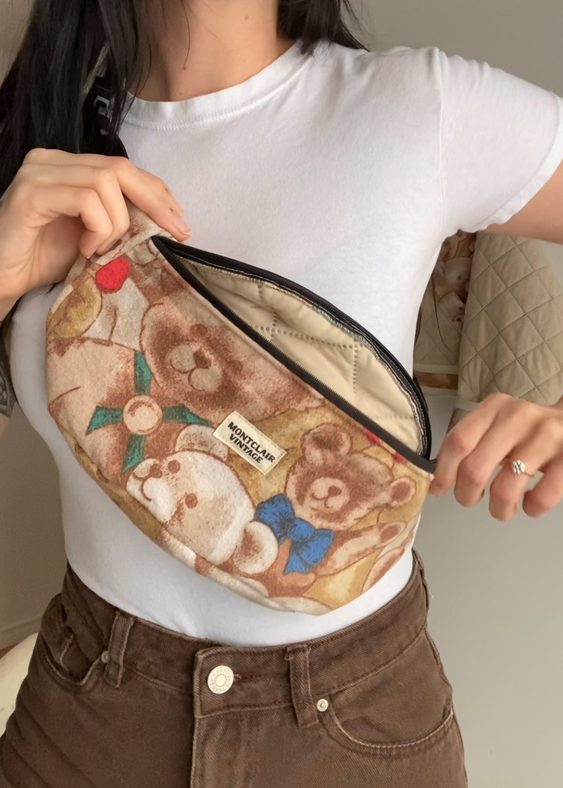 Upcycled Teddy Fanny Pack