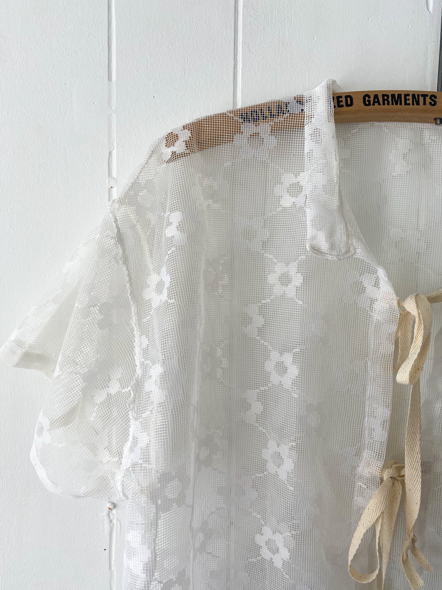 Upcycled Tie Front Daisy Chain Blouse