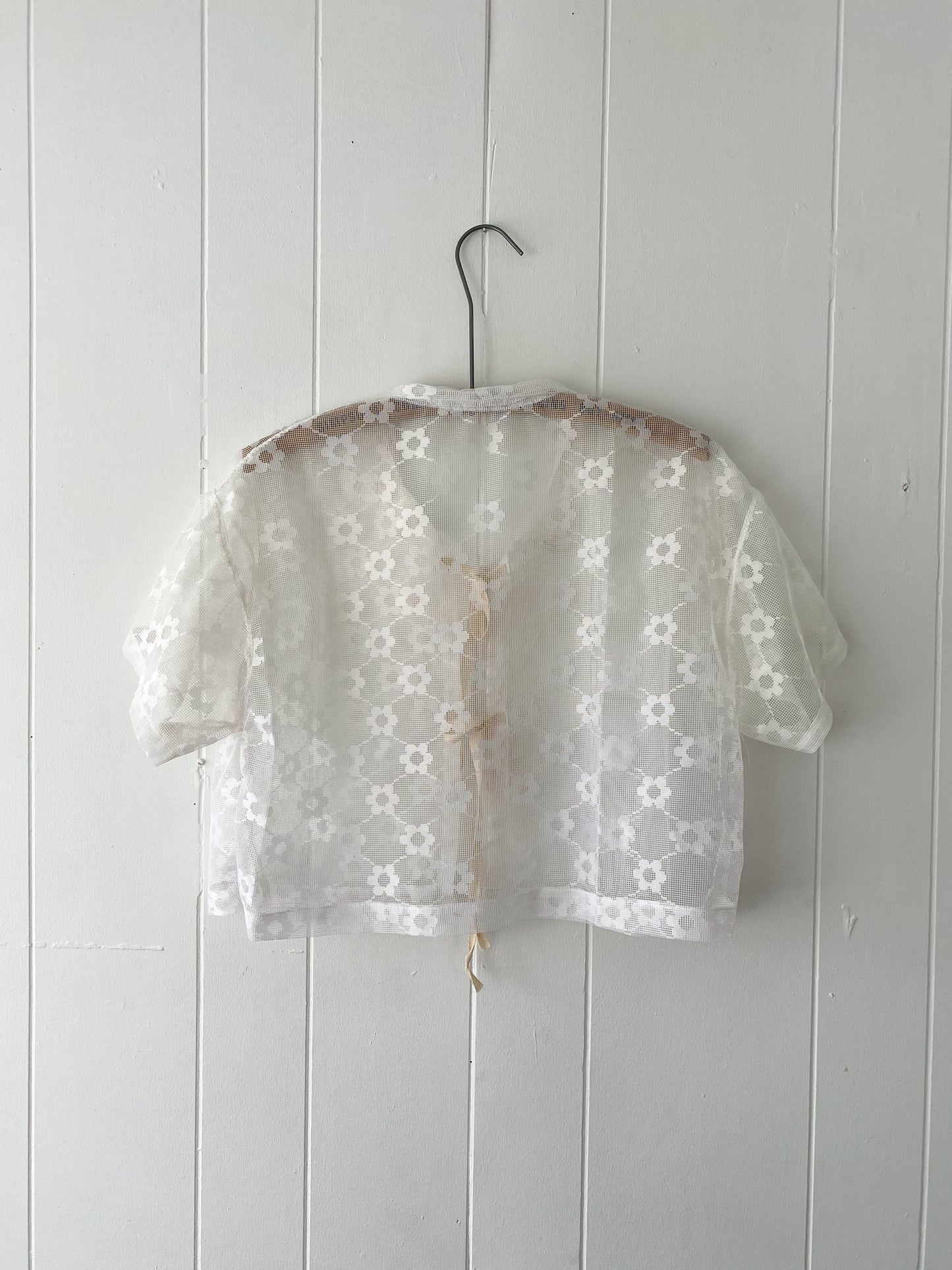 Upcycled Tie Front Daisy Chain Blouse