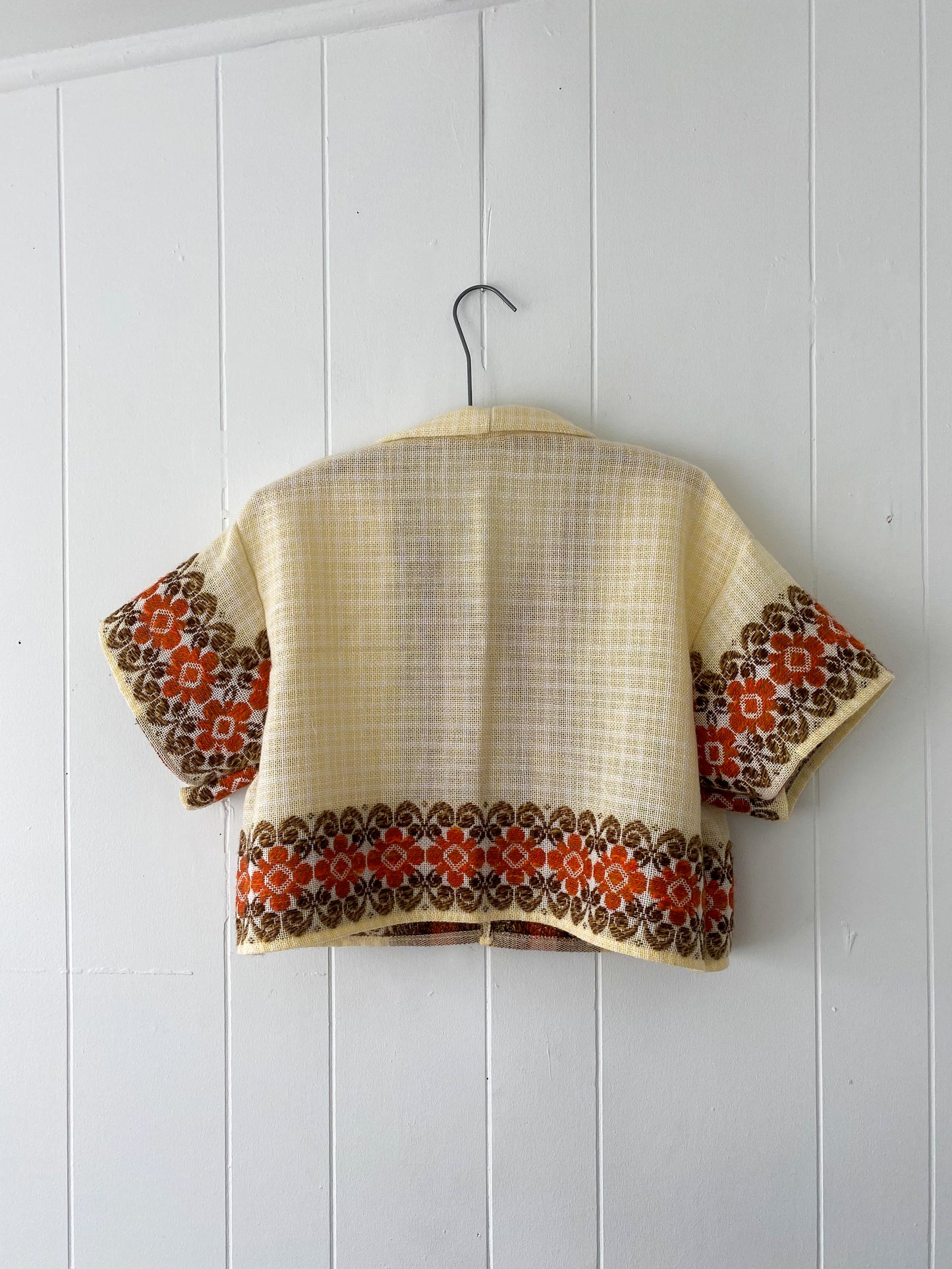 Upcycled Woven Button Up