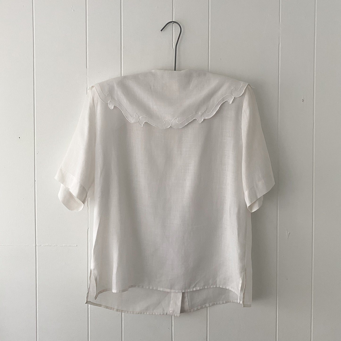 Vintage Oversized Collar Blouse