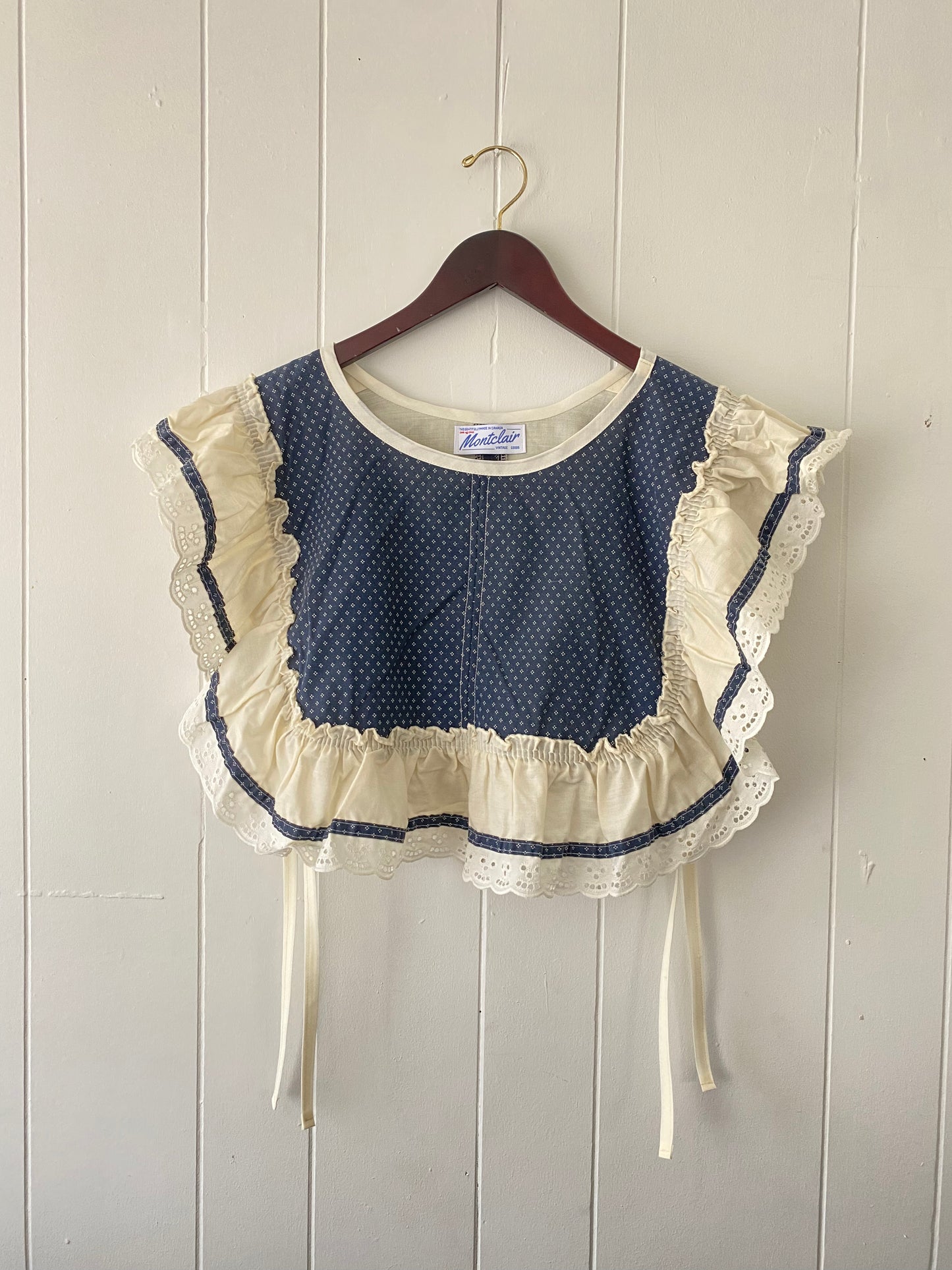 Upcycled Vintage Side Tie Vest