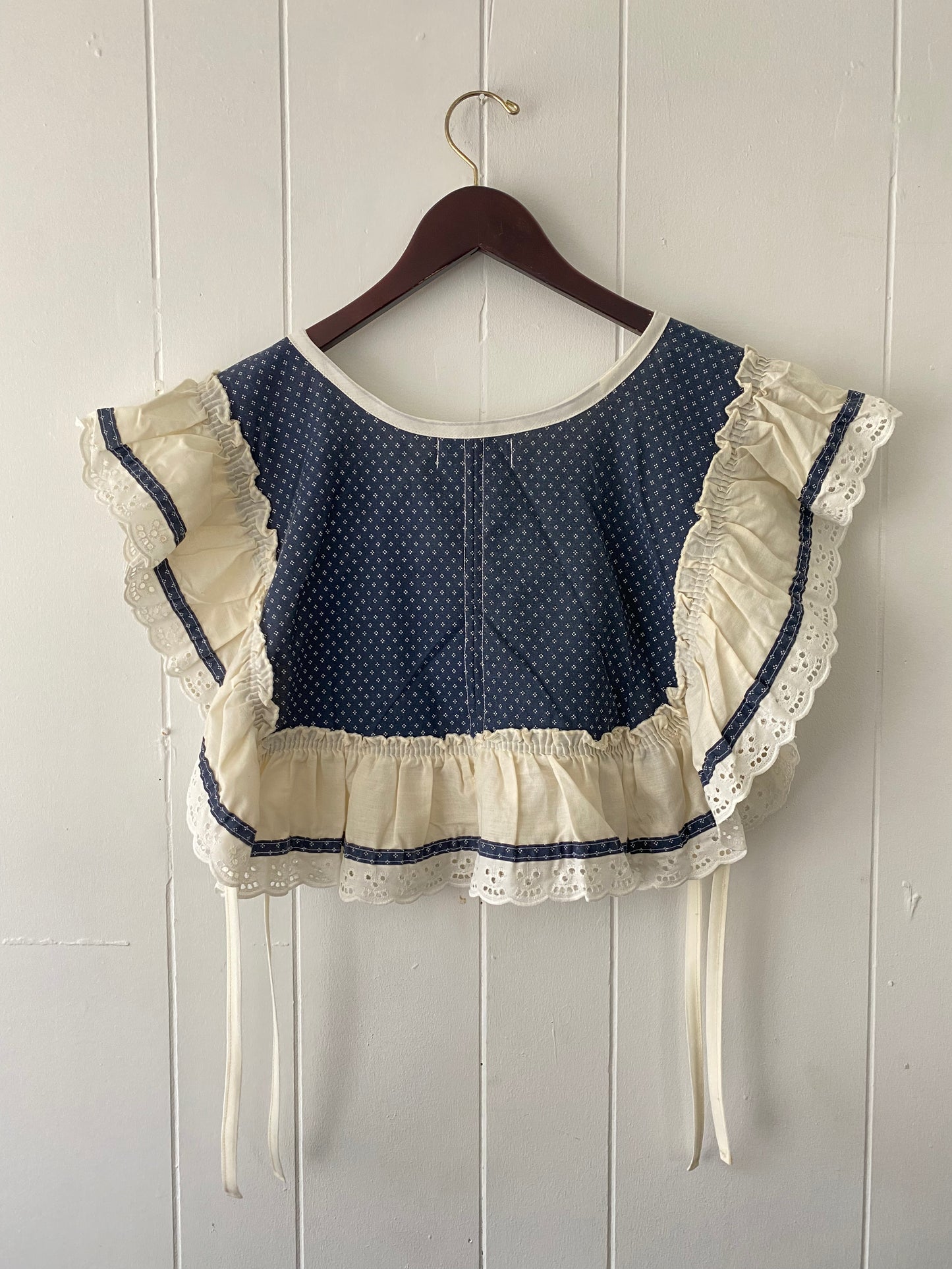 Upcycled Vintage Side Tie Vest