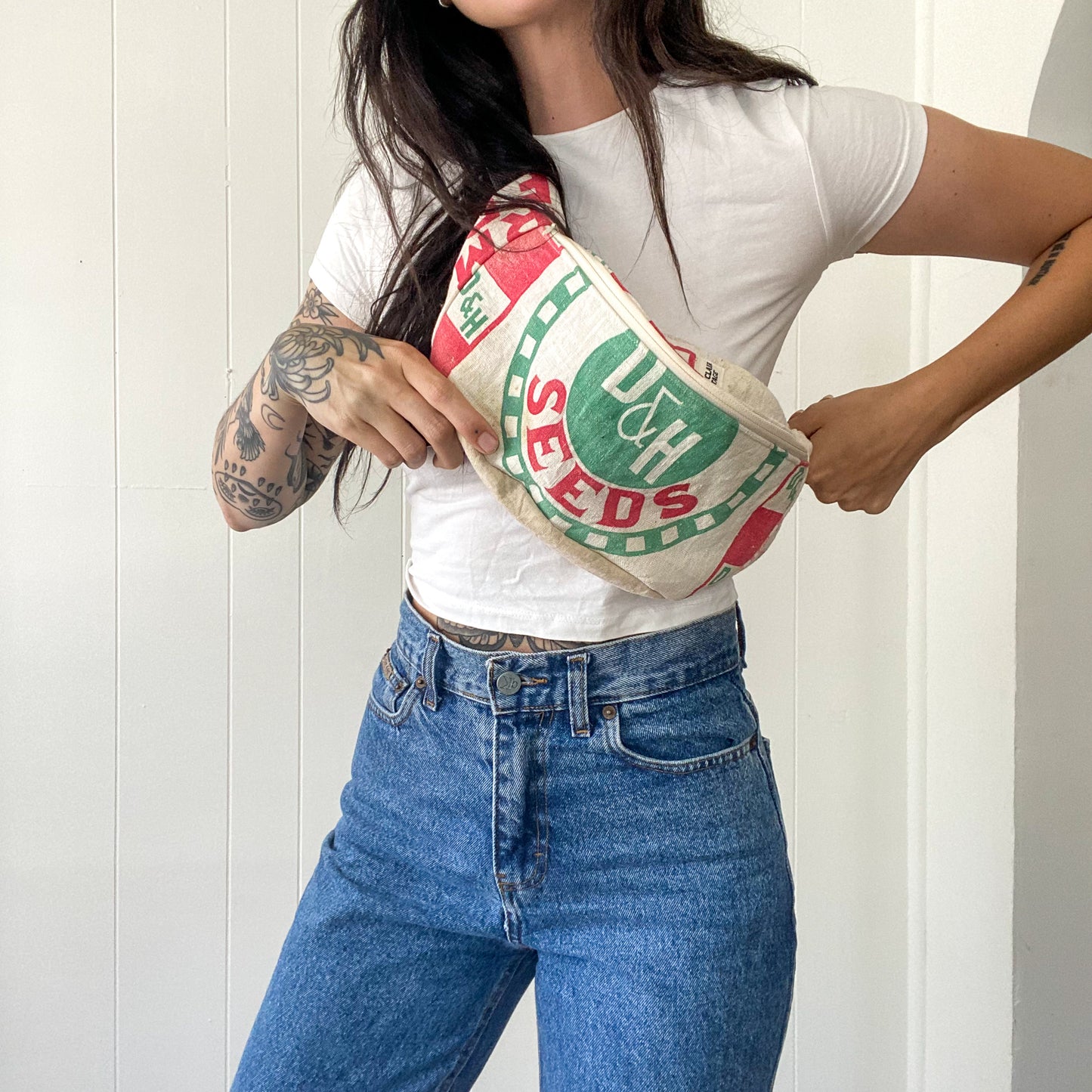 Upcycled Vintage Feedsack Fanny Pack