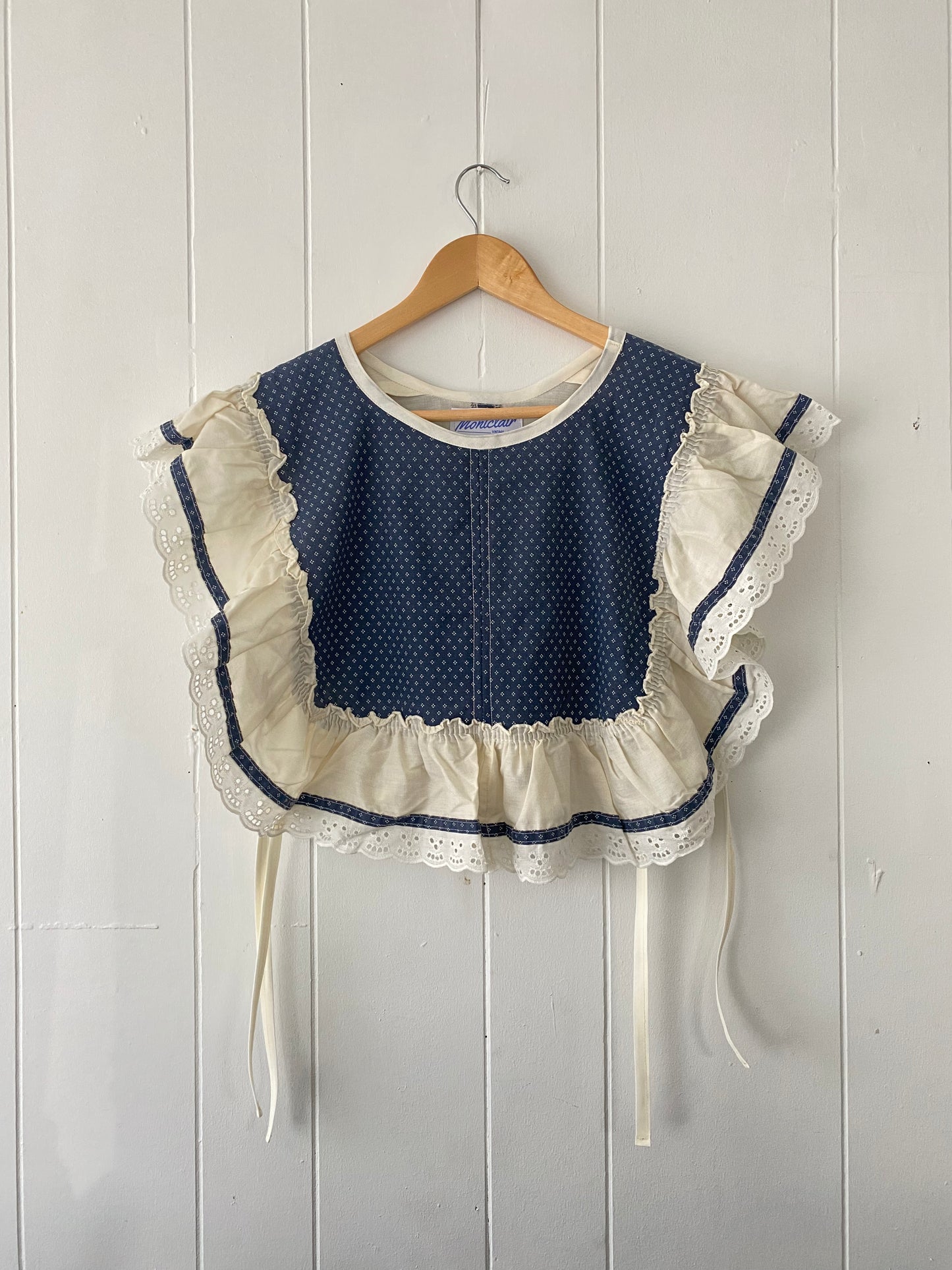 Upcycled Vintage Side Tie Vest