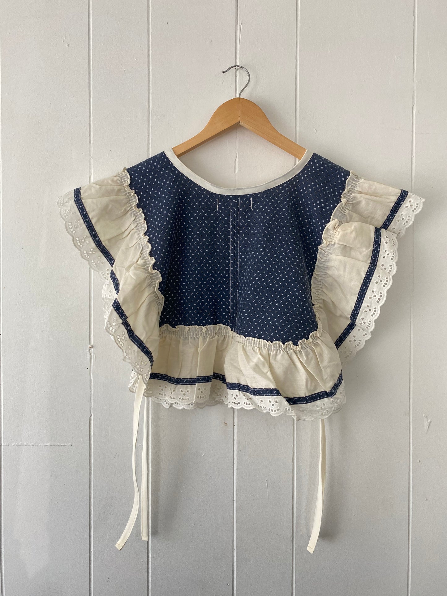 Upcycled Vintage Side Tie Vest